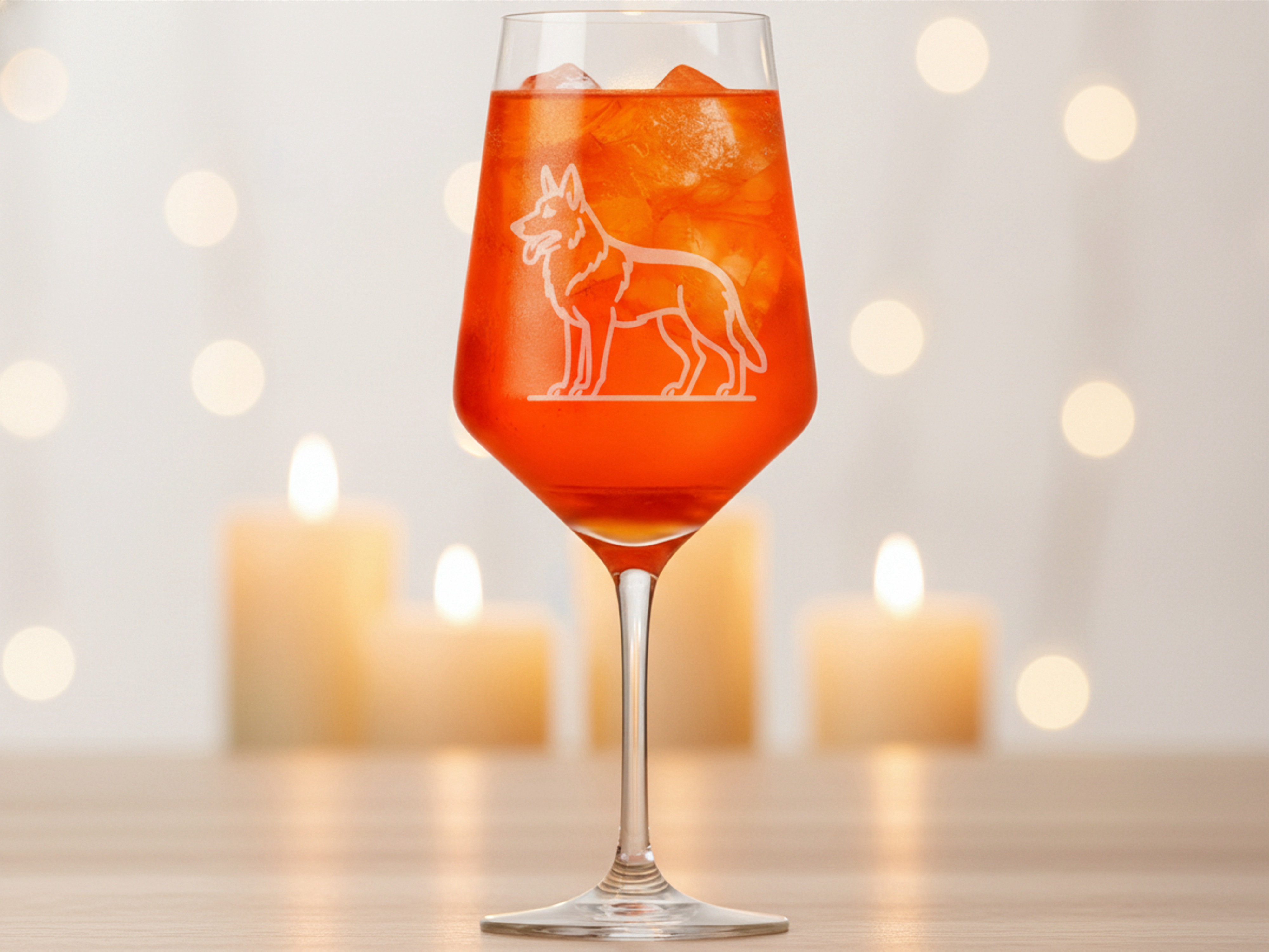 Weinglas Gravur Schäferhund Lasergravur 350ml spülmaschinenfest Geschenk für Liebhaber - Vorschau 2