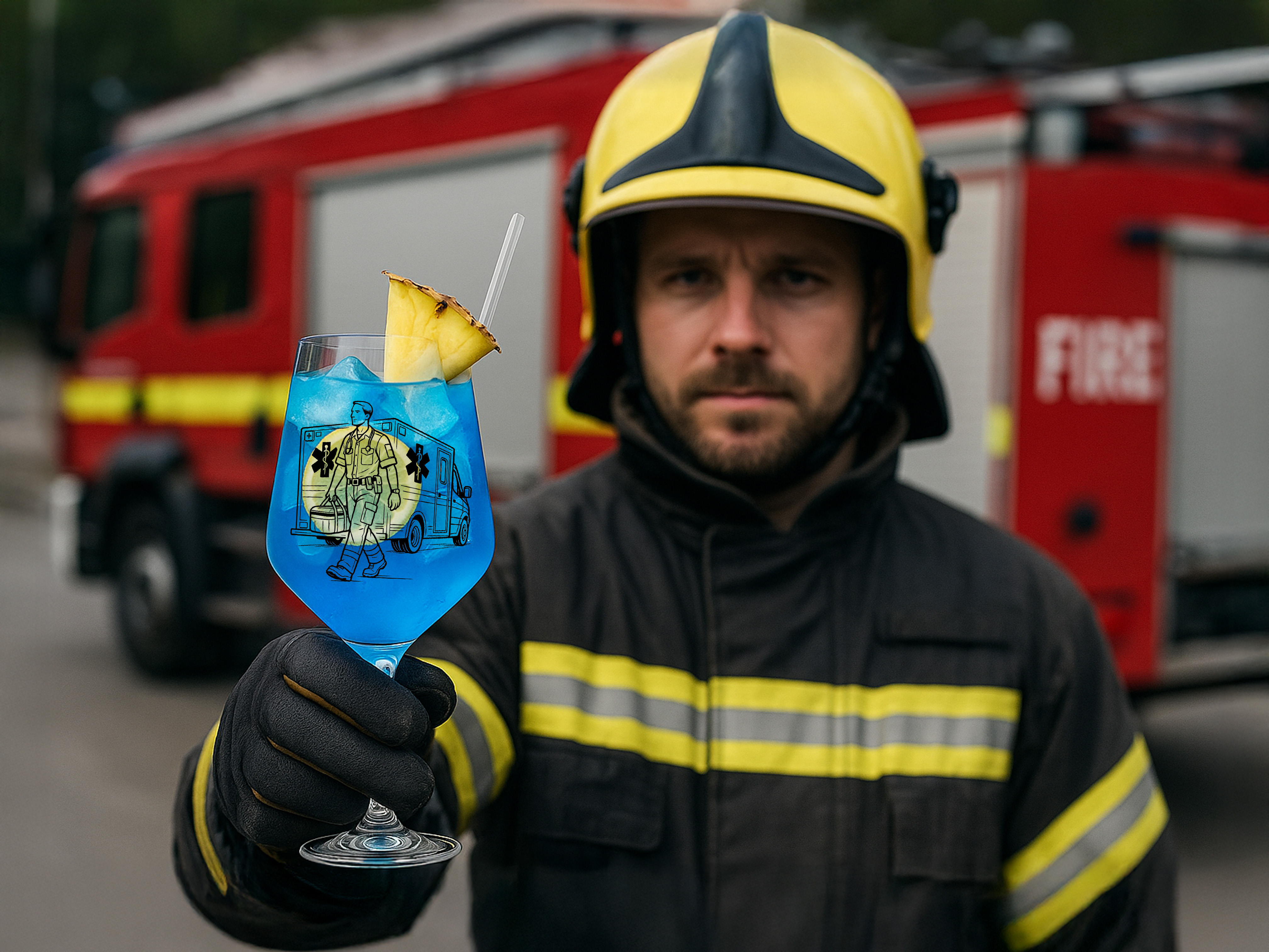 Weinglas Notfallsanitäter spülmaschinenfest mit elegantem Design für entspannte Anlässe - Vorschau 7
