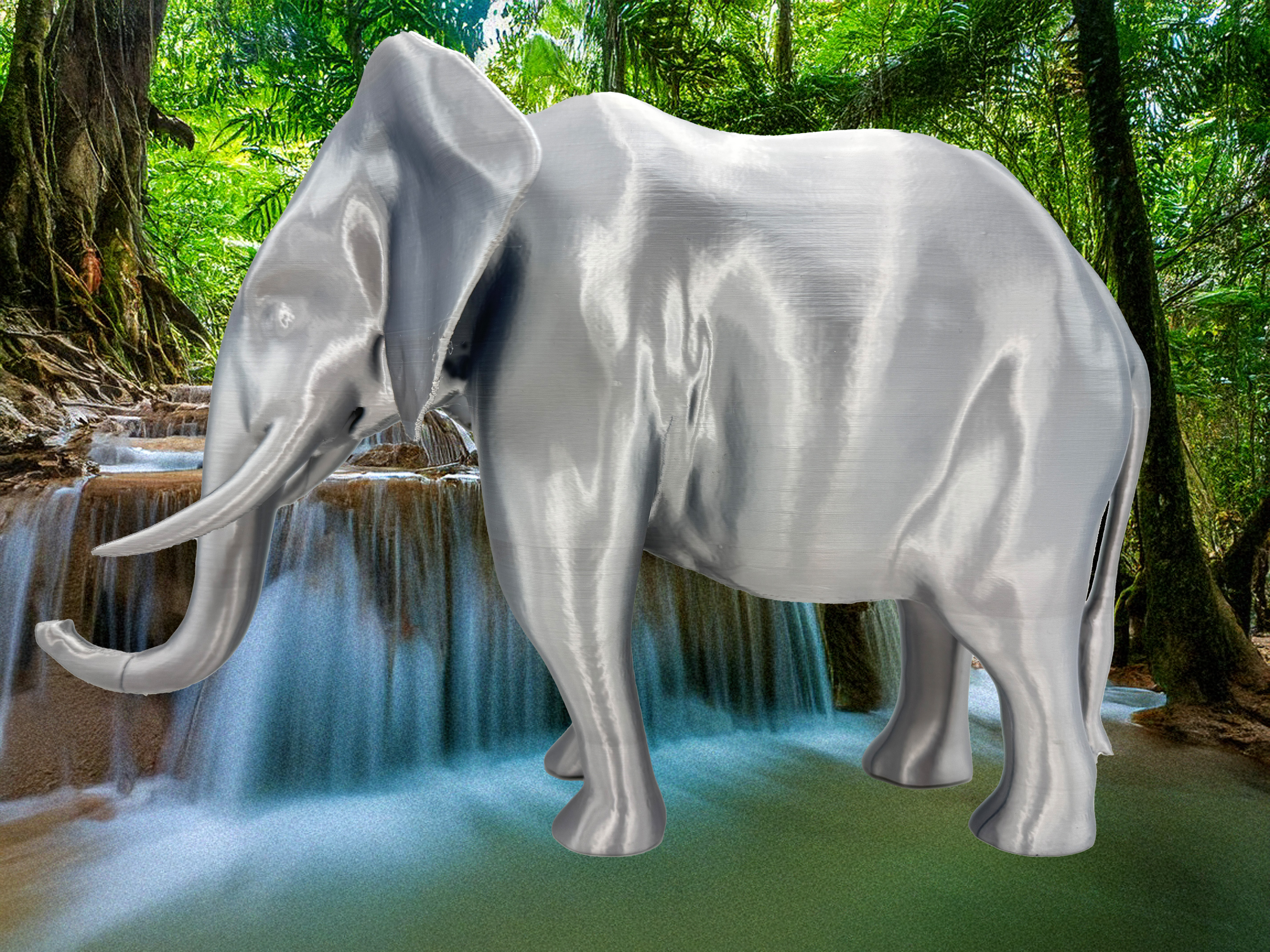 Elefant stehend Figur Statue Skulptur groß detailreich und elegant - Vorschau 5