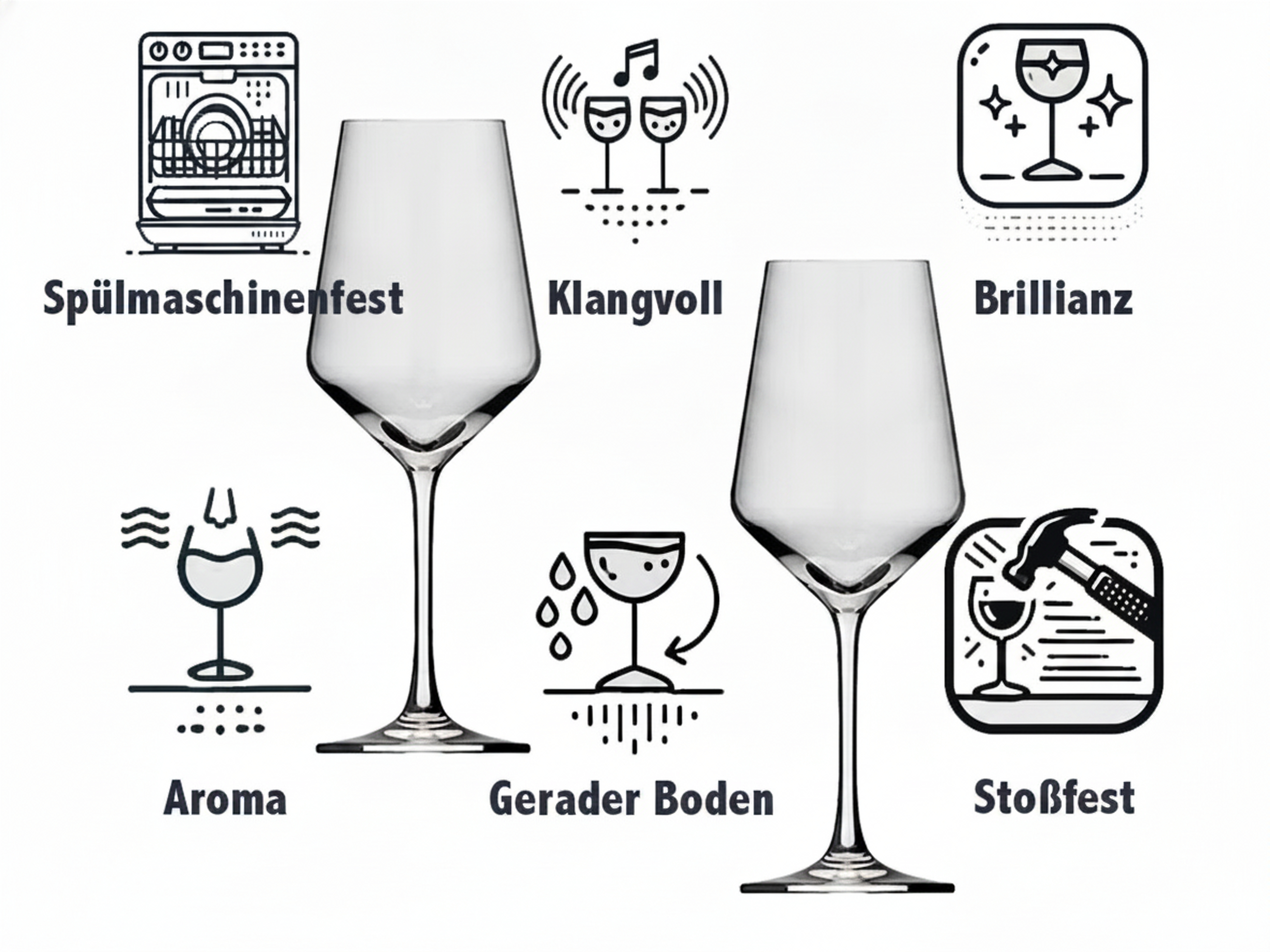 Süsses Weinglas mit Alpakas spülmaschinenfest für Wein Saft Cocktails ideal verpackt - Vorschau 9