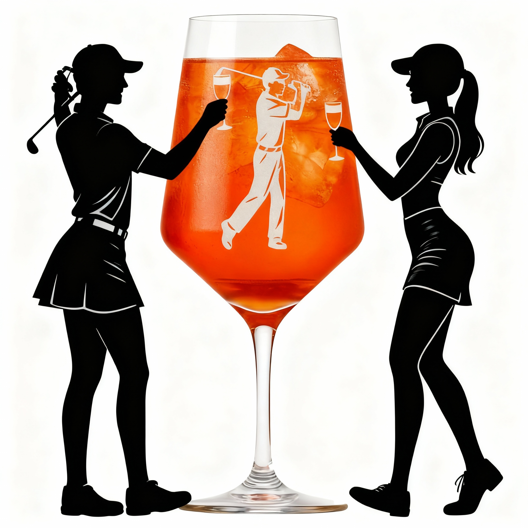 Elegantes Weinglas mit Gravur für Golfer aus spülmaschinenfestem Glas ideales Geschenk für Weinliebhaber - Vorschau 6