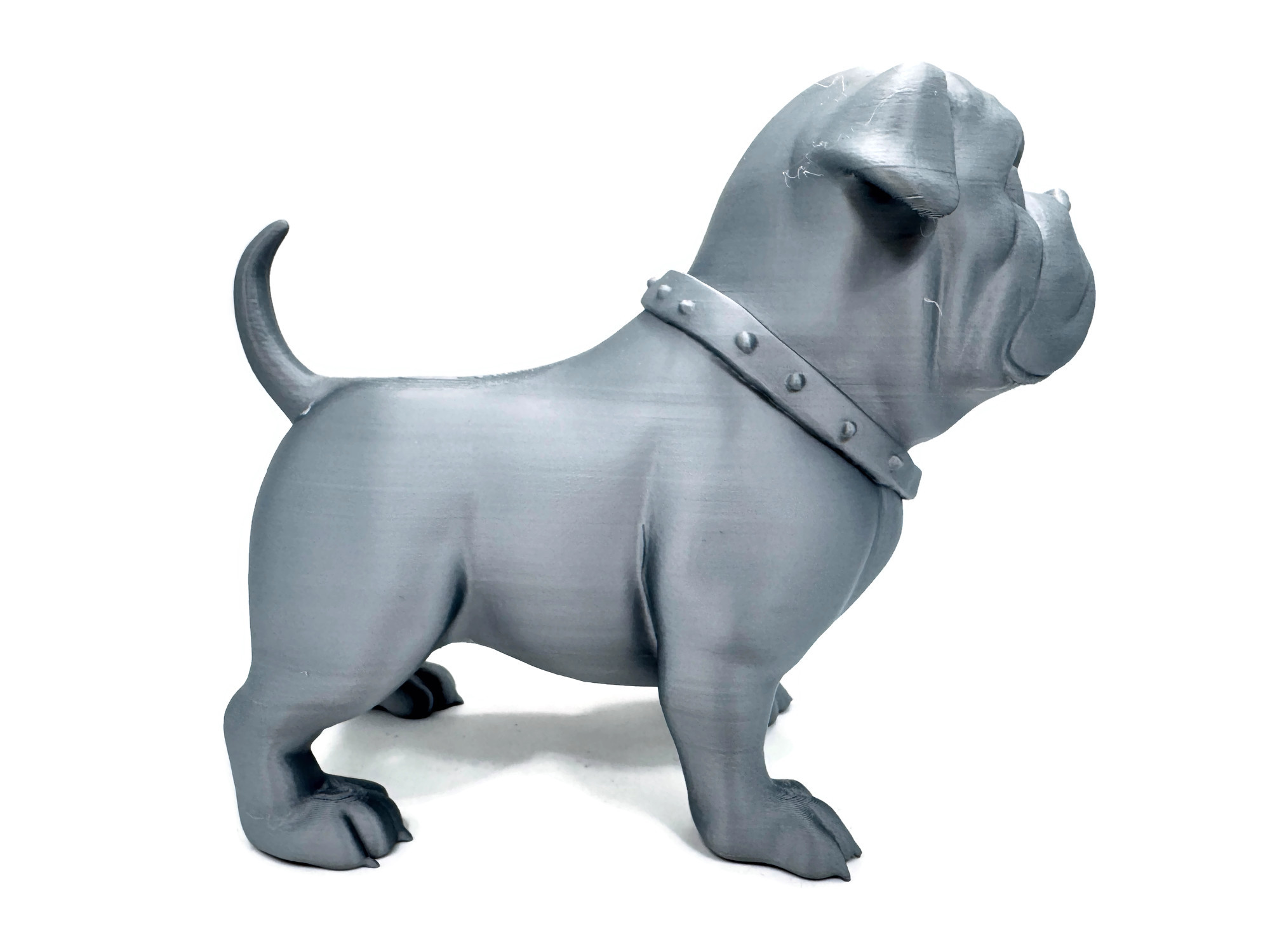 Bulldogge stehende Figur 25 cm Statue Skulptur wetterbeständig groß