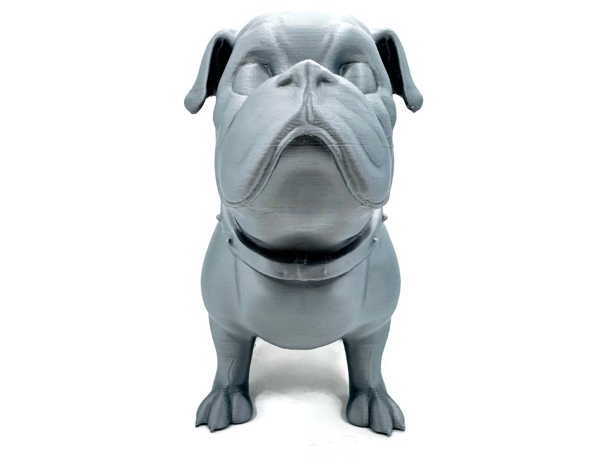 Bulldogge stehende Figur 25 cm Statue Skulptur wetterbeständig groß - Vorschau 2