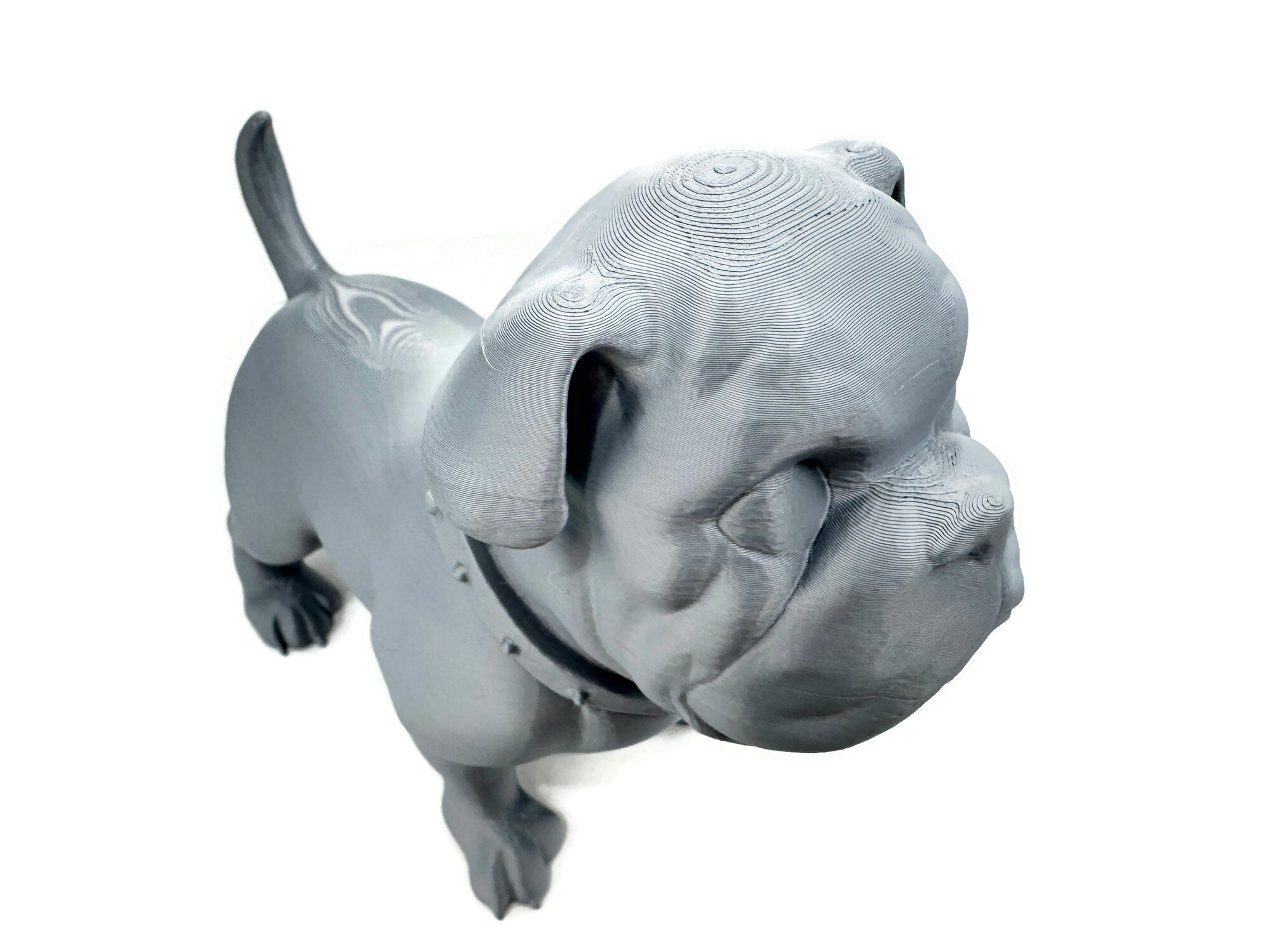 Bulldogge stehende Figur 25 cm Statue Skulptur wetterbeständig groß - Vorschau 4