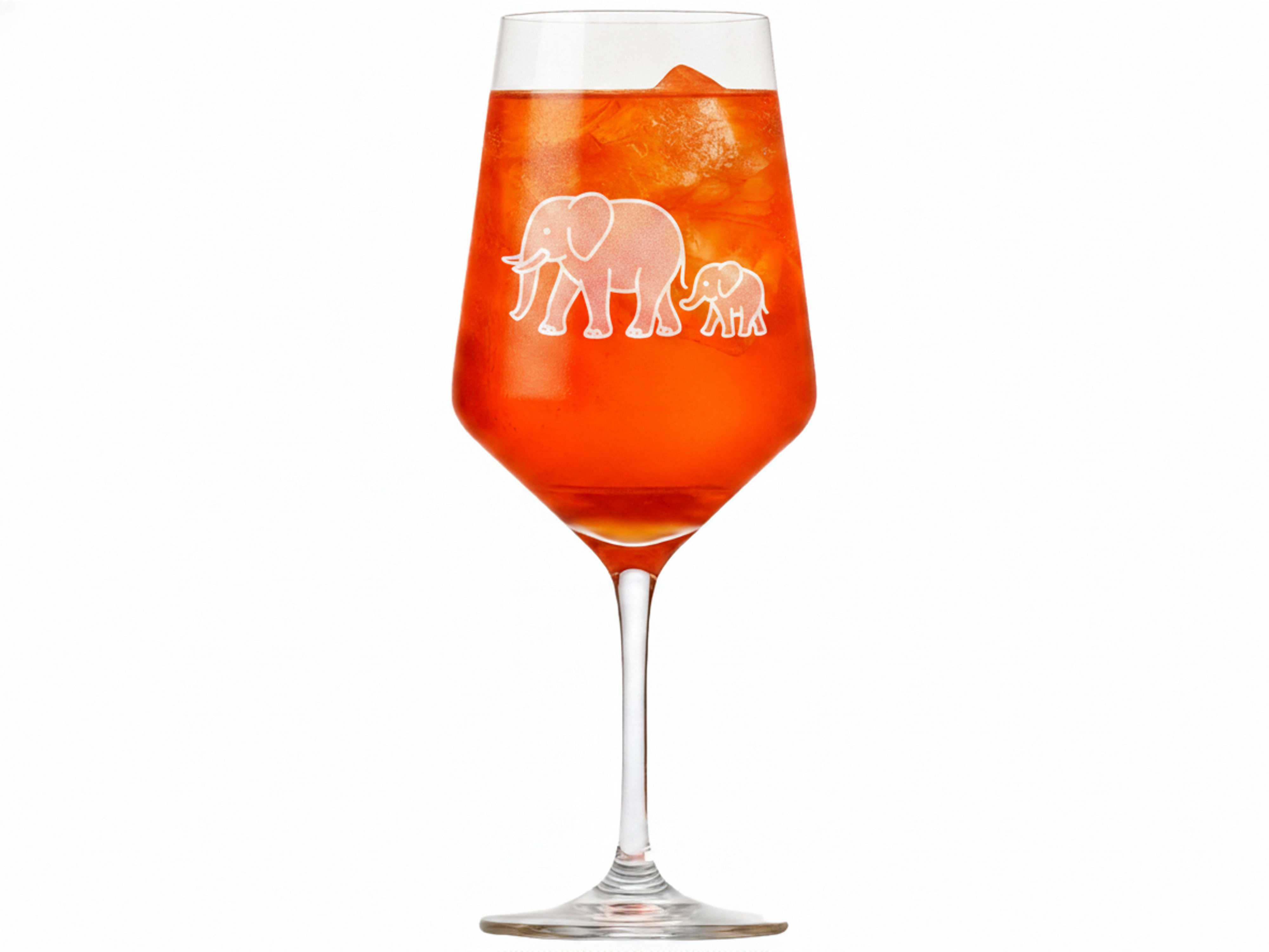 Weinglas Elefant mit Baby Lasergravur spülmaschinenfest elegantes Accessoire für Weinliebhaber - Vorschau 5