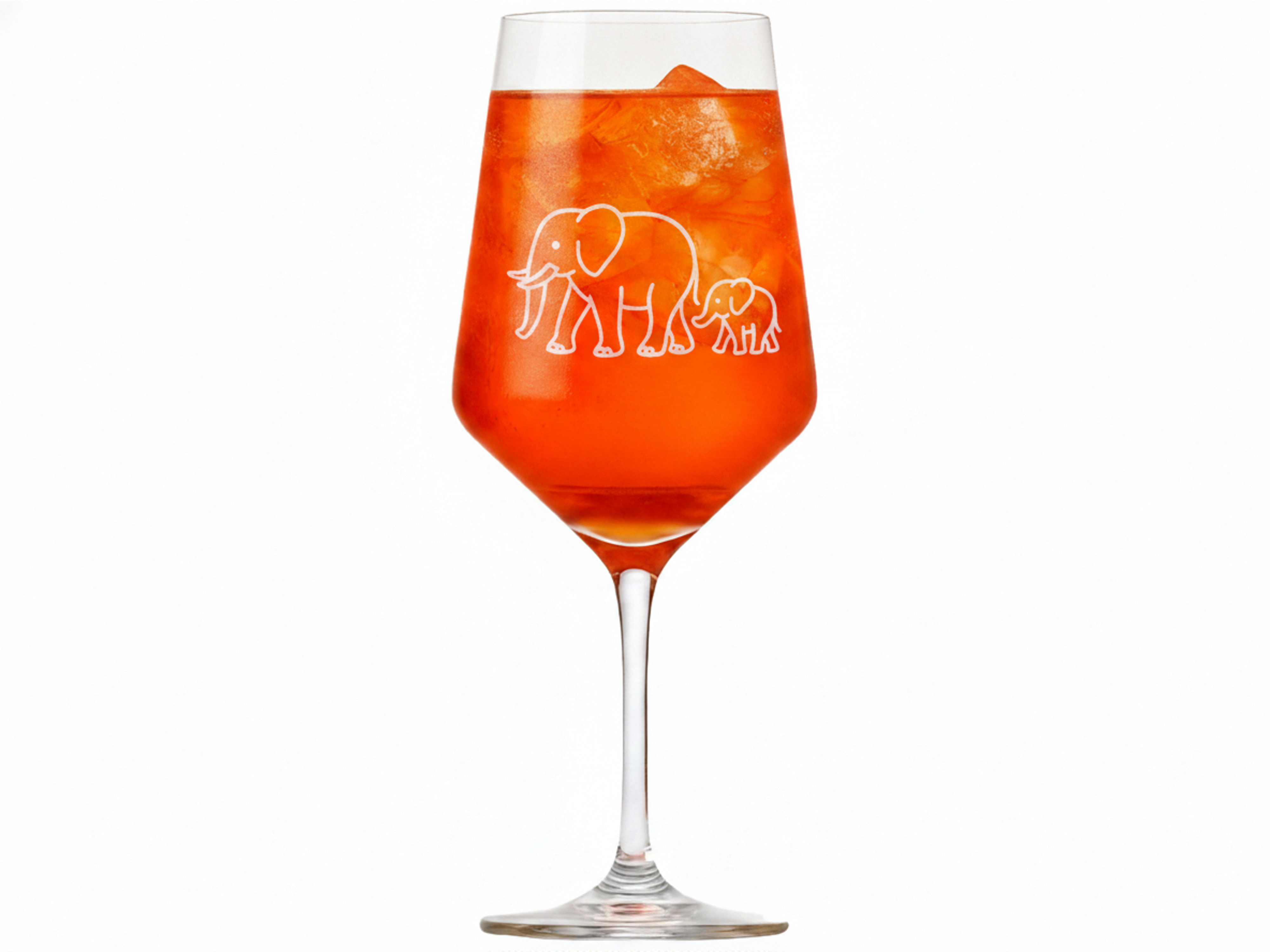 Weinglas Elefant mit Baby Lasergravur spülmaschinenfest elegantes Accessoire für Weinliebhaber - Vorschau 10