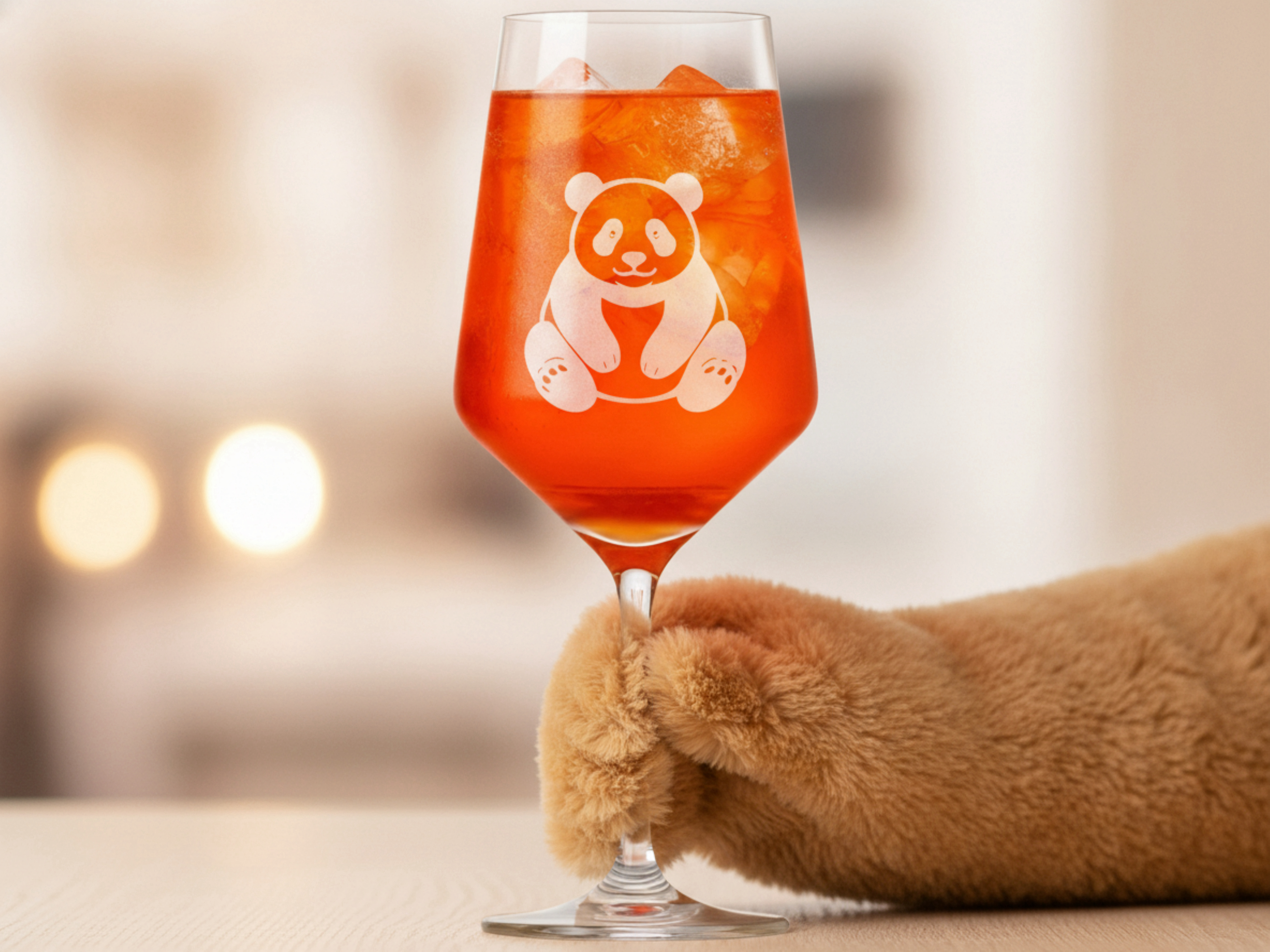 Weinglas Panda niedlich stilvolles Trinkglas für Weinliebhaber 350 ml spülmaschinenfest - Vorschau 9