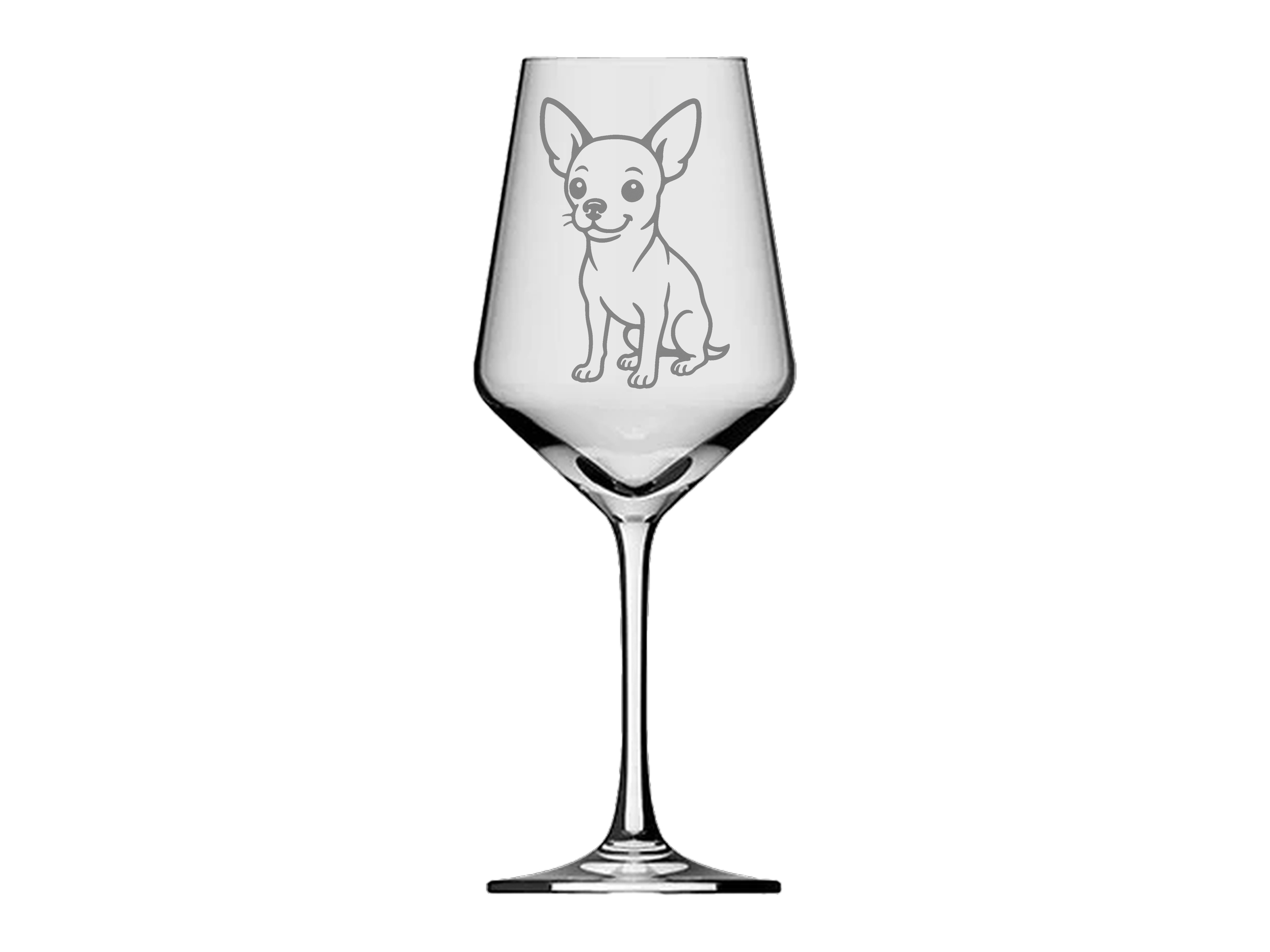 Weinglas Chihuahua robust spülmaschinenfest für Weinliebhaber ideal für Feiern 350 ml - Vorschau 2