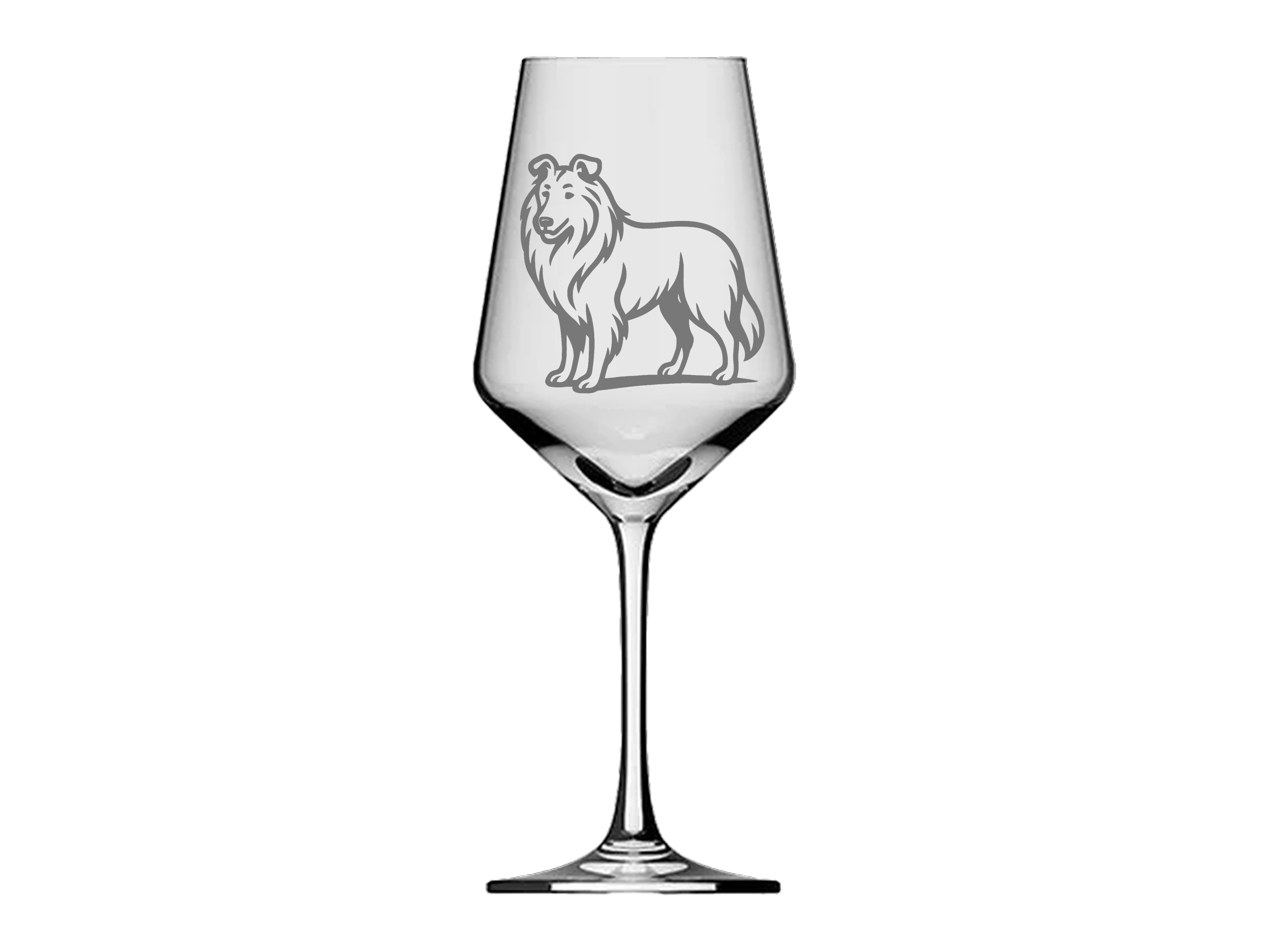 Weinglas Collie Designerstück für Kenner spülmaschinenfest 350 ml mit Gravur - Vorschau 5
