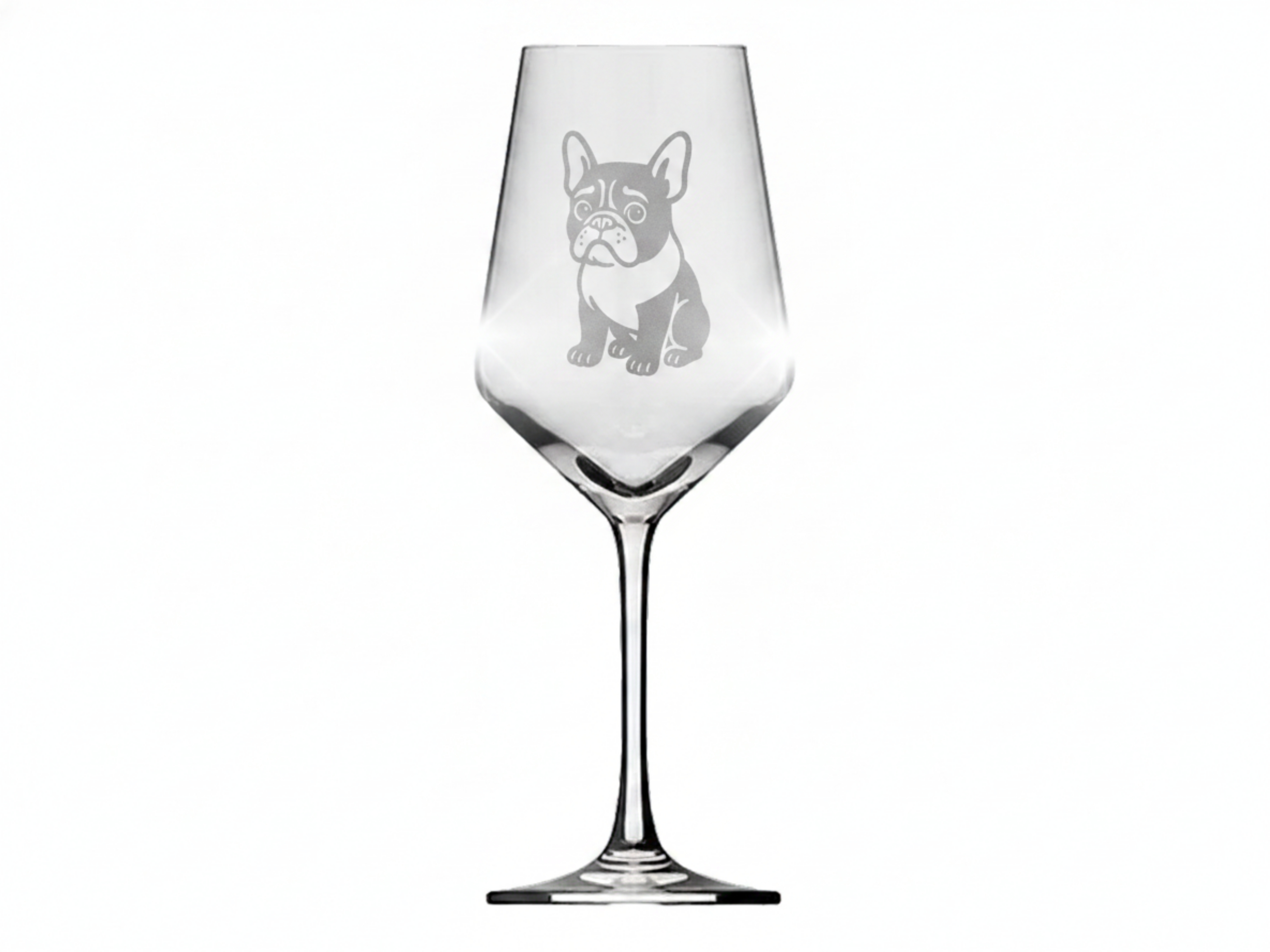 1x Weinglas Gravur Französische Bulldogge 350ml spülmaschinenfest für Hundeliebhaber - Vorschau 6