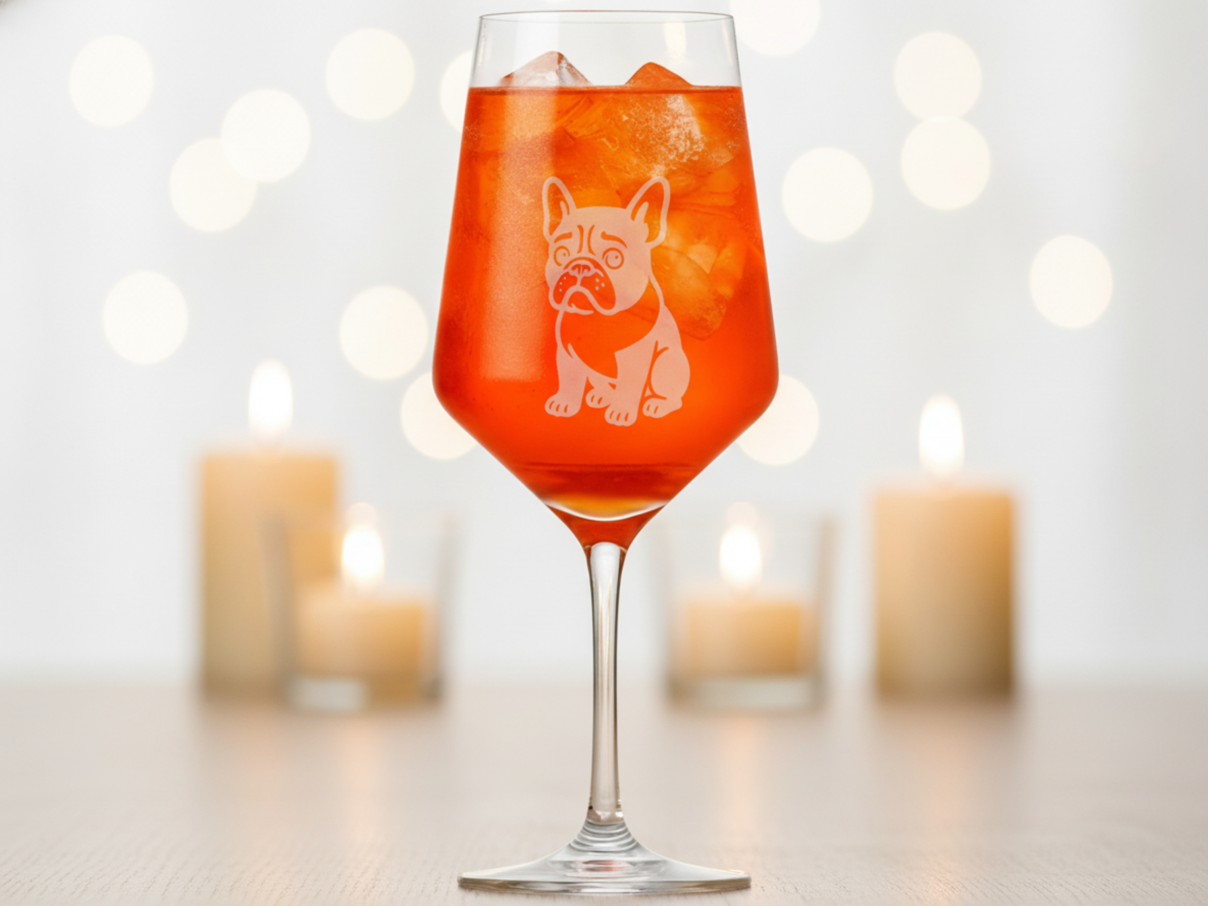 1x Weinglas Gravur Französische Bulldogge 350ml spülmaschinenfest für Hundeliebhaber - Vorschau 2