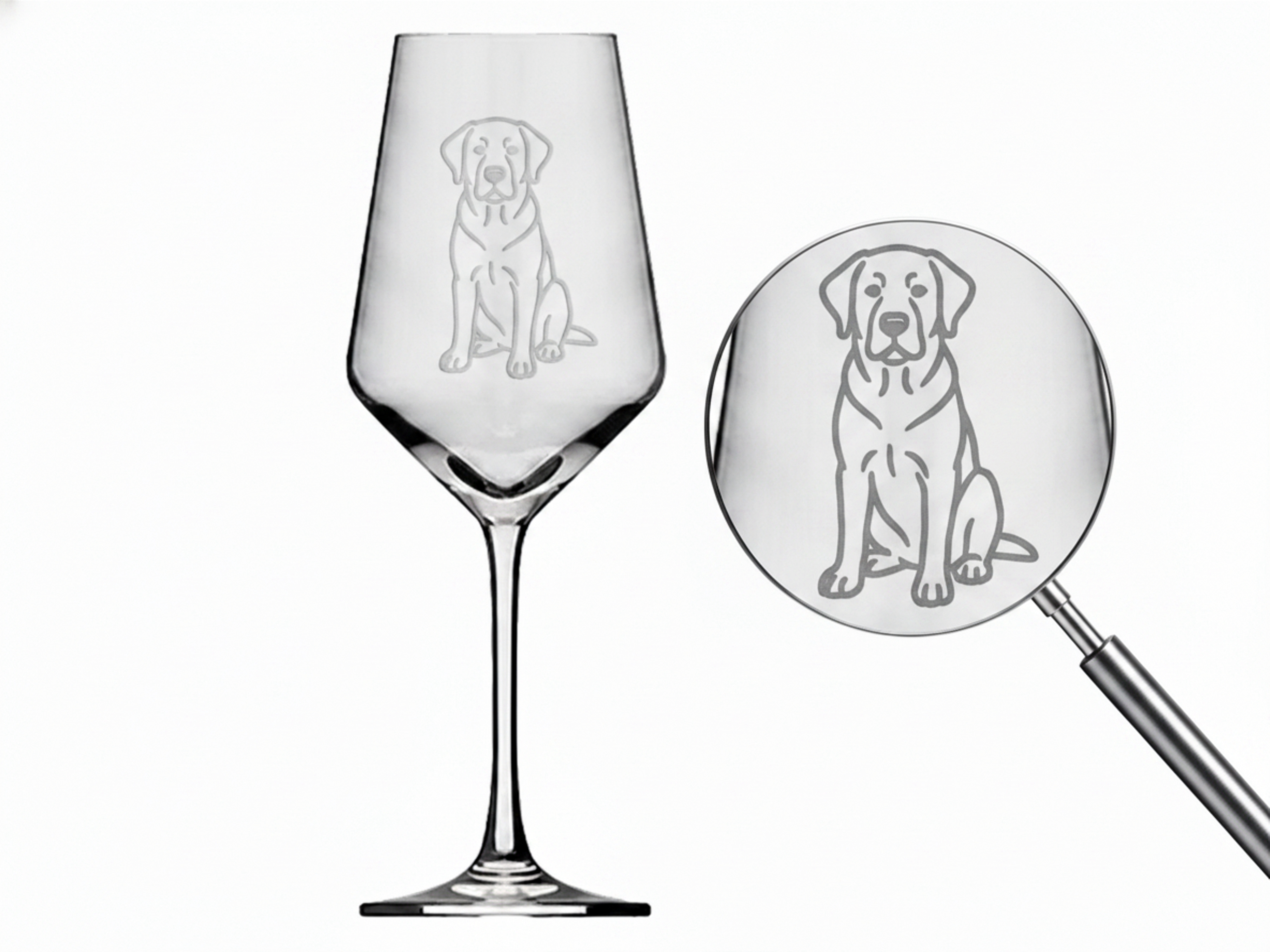 Weinglas Labrador für stilvolles Genießen spülmaschinenfest 350 ml Füllmenge