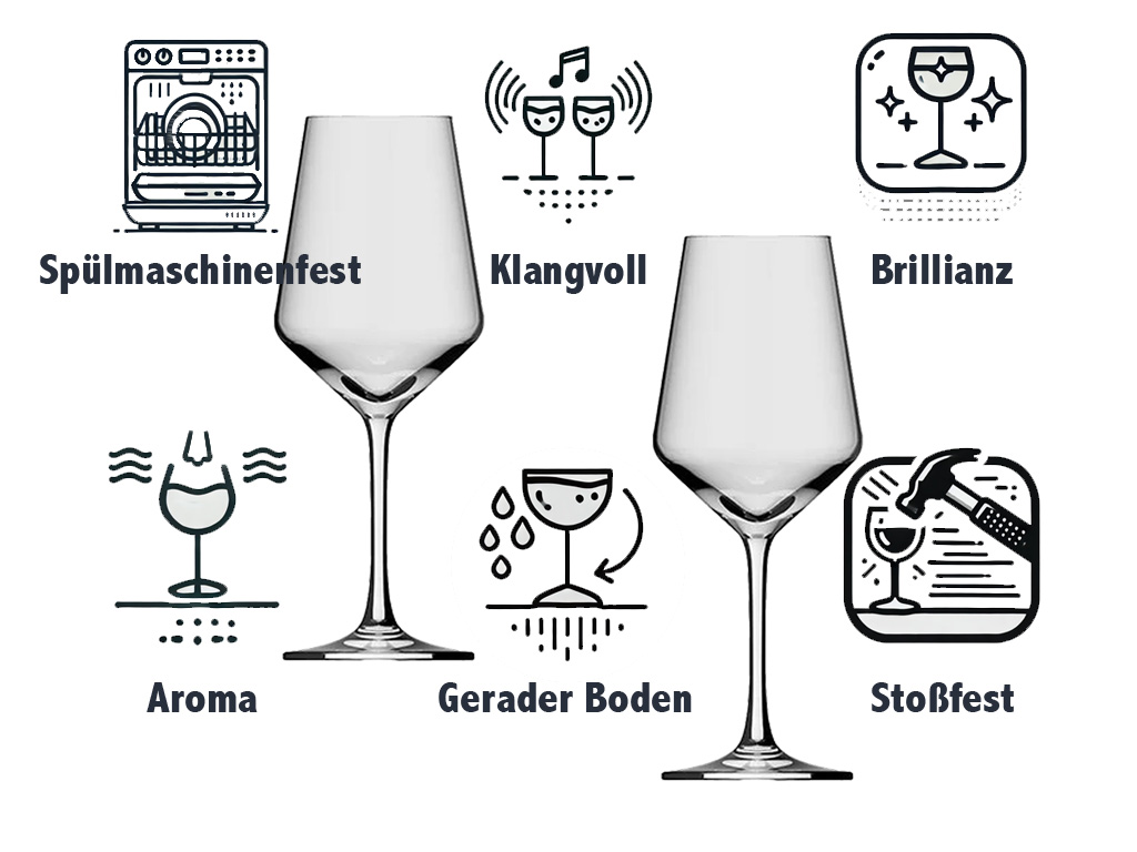 Weinglas Robbe mit Baby - stabil spülmaschinenfest harmonisches Design ideal für gesellige Abende - Vorschau 4