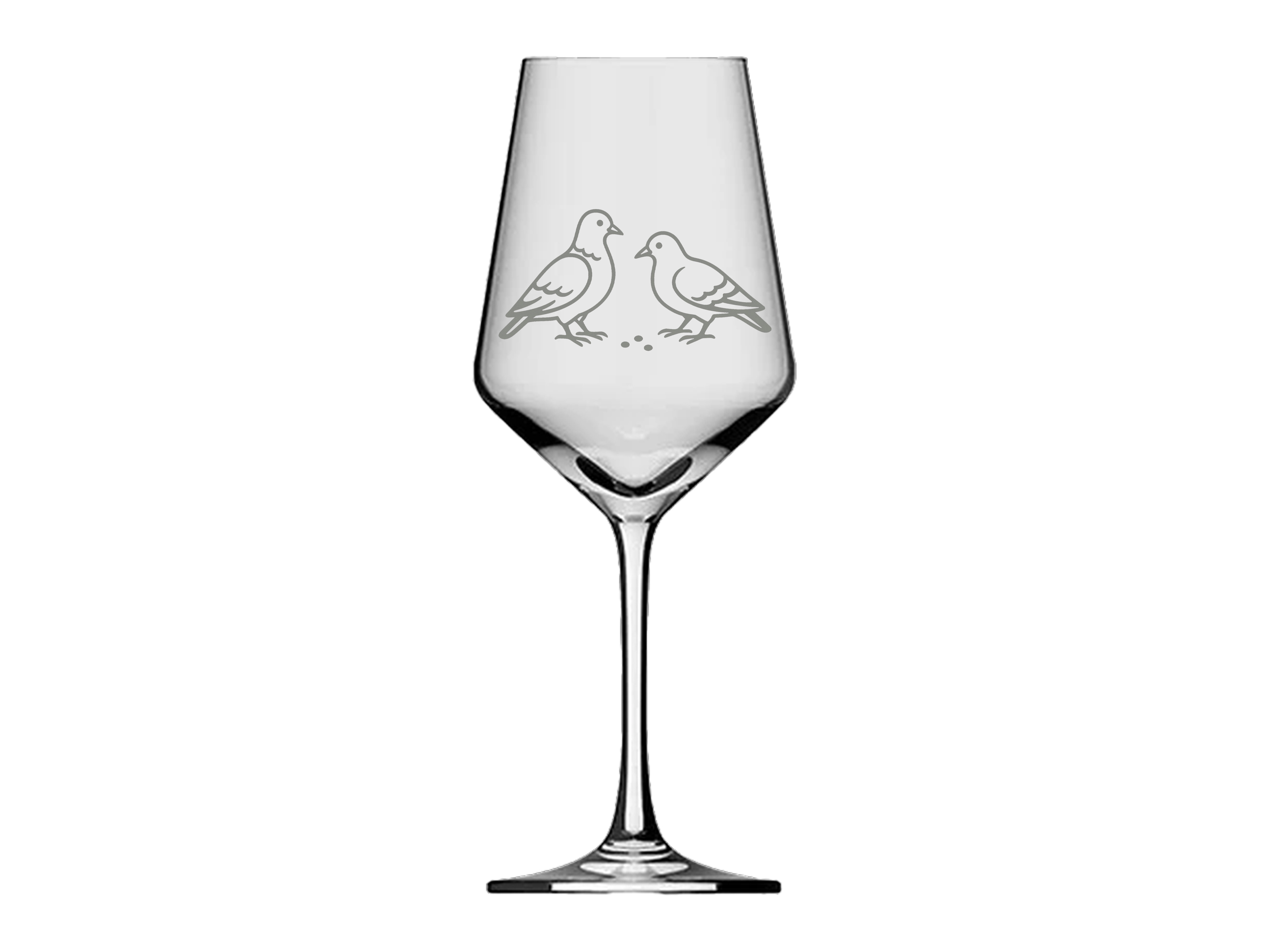 Weinglas Taube mit Baby 350 ml 21 cm hoch spülmaschinenfest charmant und sozial engagiert - Vorschau 4