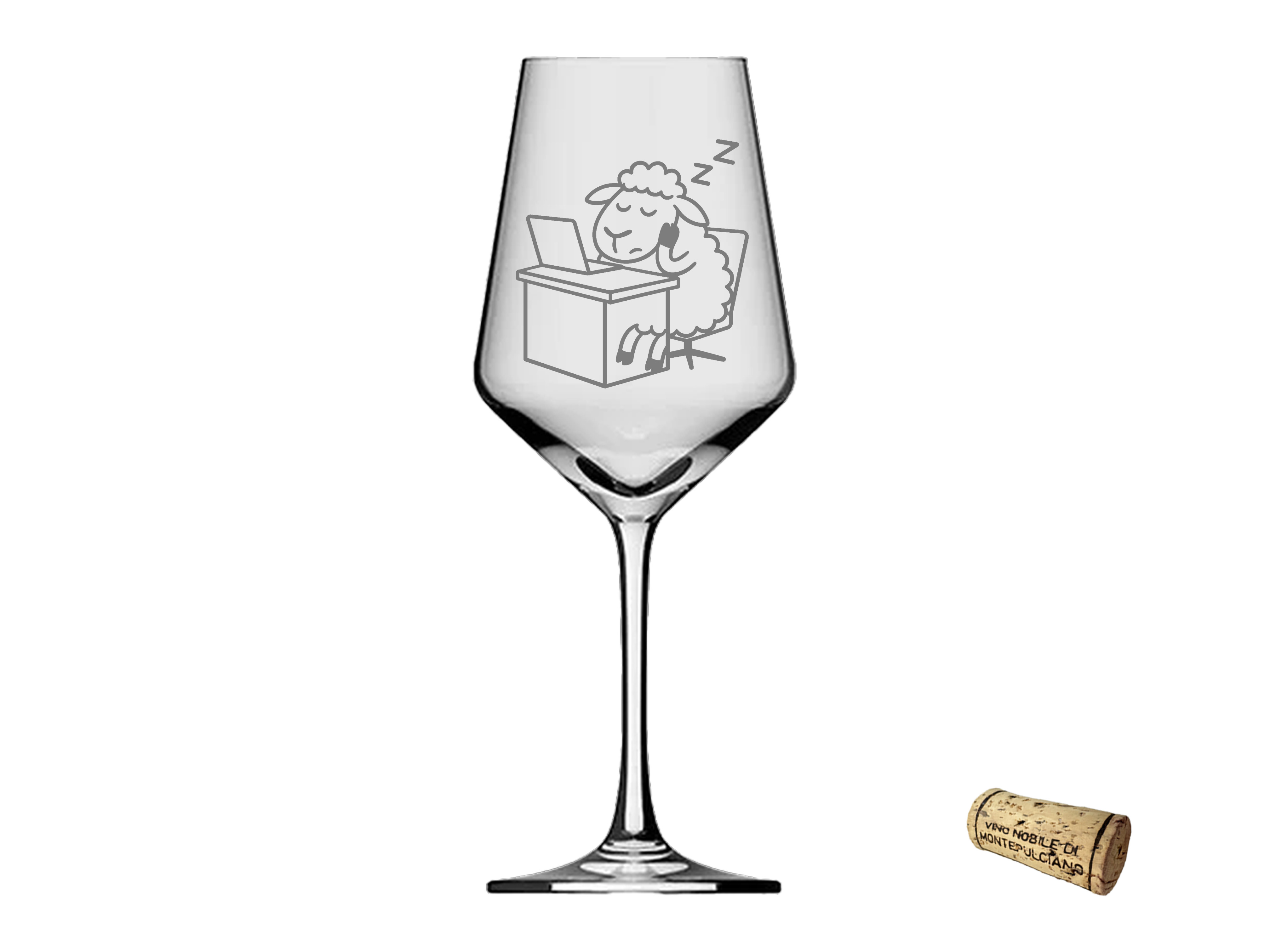 Puppa Schaf Weinglas spülmaschinenfest 350ml für kreative Momente und Entspannung - Vorschau 3