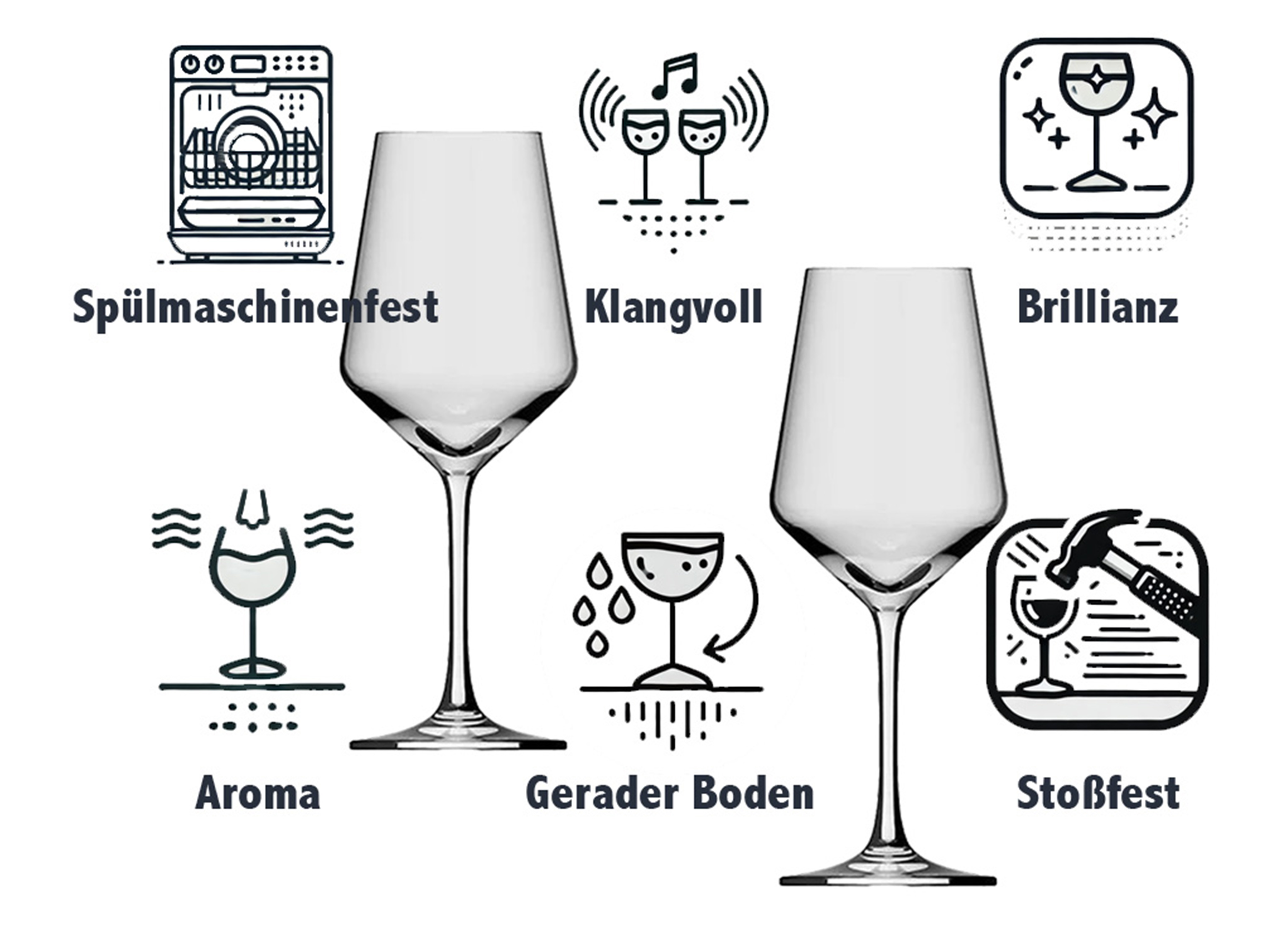 Weinglas Puppa Schaf auf dem Fahrrad elegant vielseitig für Wein und Getränke - Vorschau 6