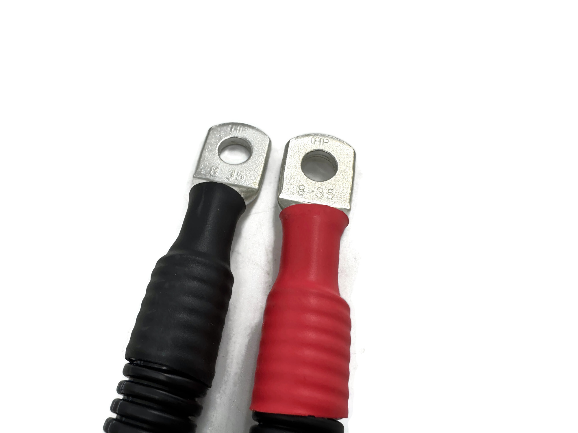 Batteriekabel Set 35 mm² 80cm mit Wellrohrschutz M8 Rot Schwarz flexibel für KFZ Boot Motorrad - Vorschau 5