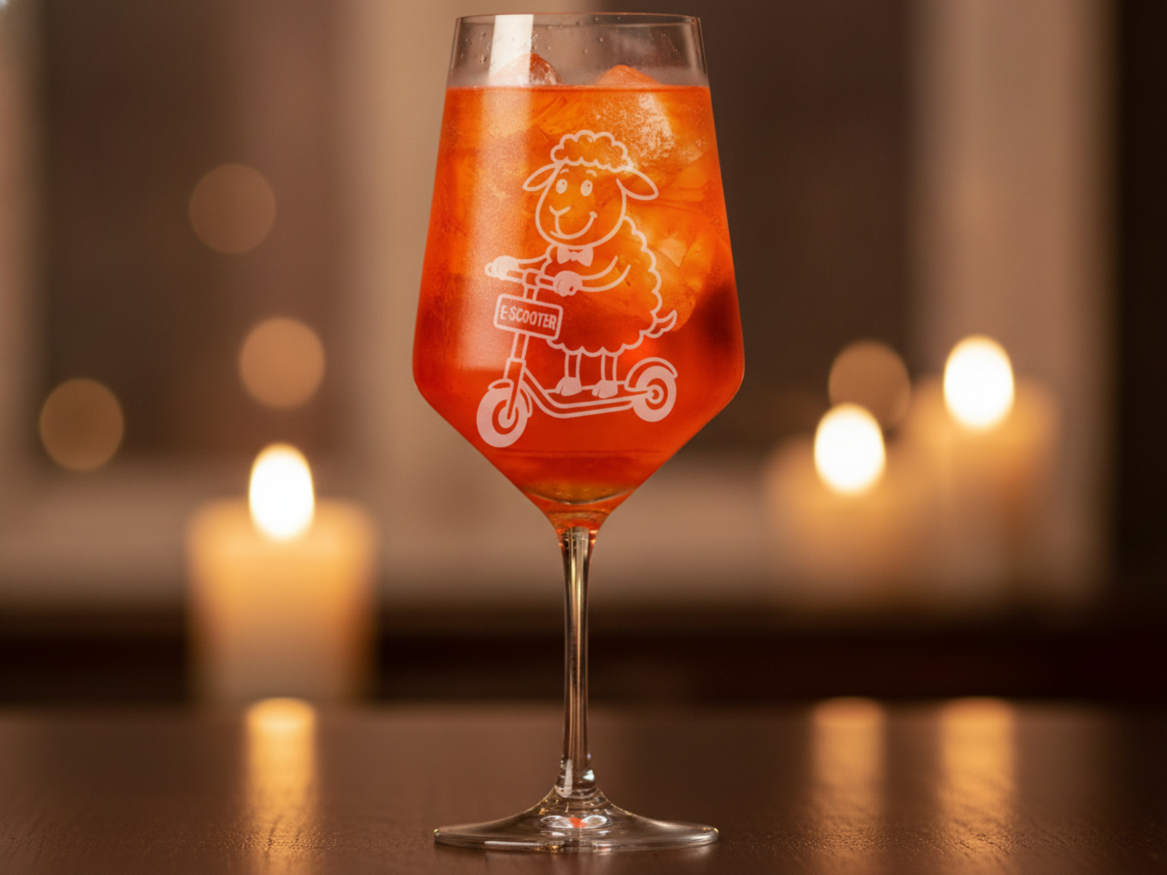Weinglas Gravur Puppa Schaf E-Scooter Bier 350ml spülmaschinenfest für gesellige Abende - Vorschau 5