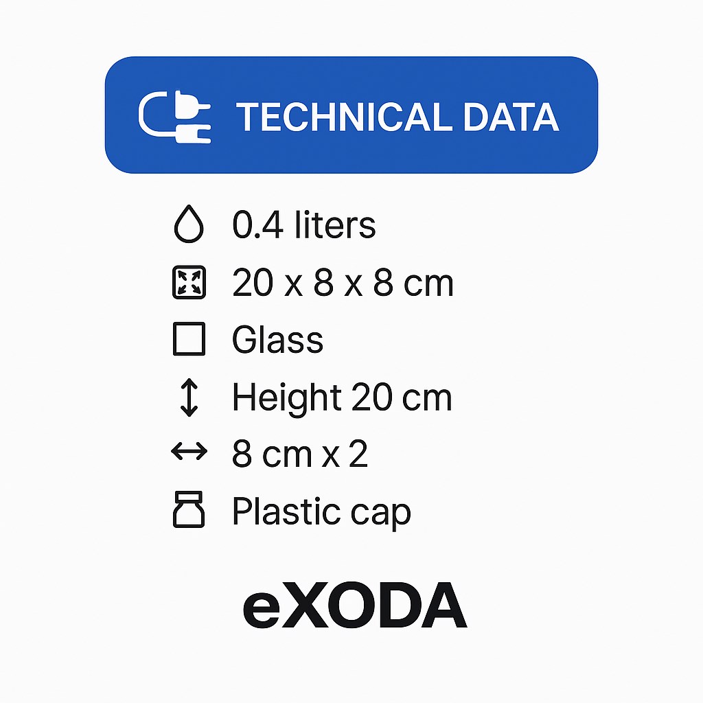 Karaffen Set Whisky aus Glas mit Deckel ideal für Wein Deko für Wasser 0,4l 2 Stück - Vorschau 6