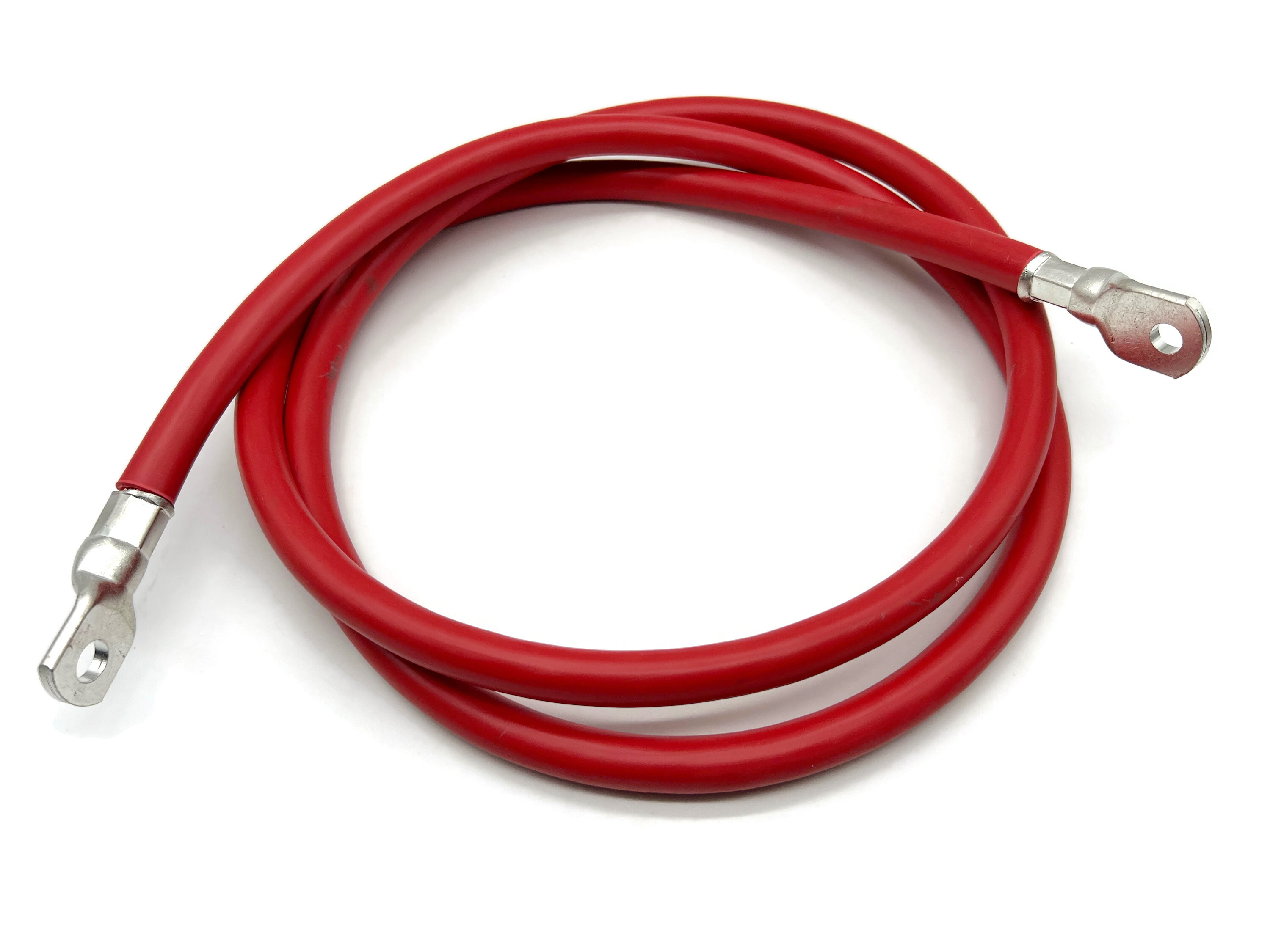 Batteriekabel 70 mm² 1,8m mit M8 Kabelschuhen Rot flexibles hochwertiges Kabel 3136 Watt - Vorschau 3