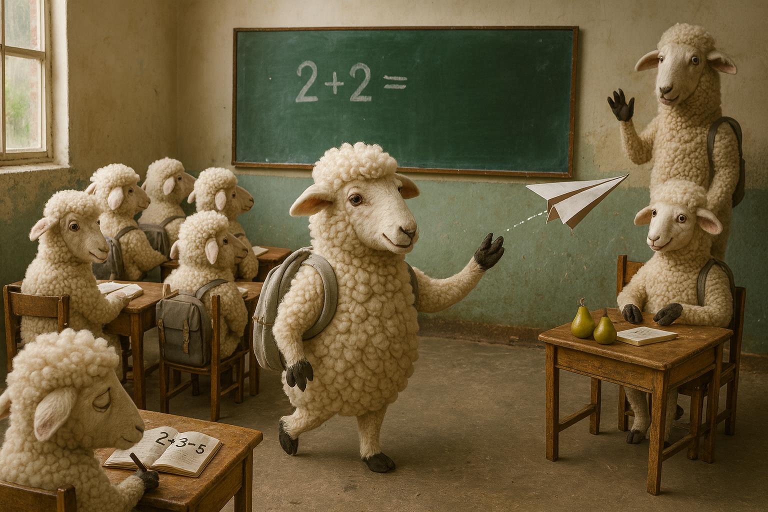 Frühstücksbrettchen Puppa Schaf und kleines 1x1 mit Lerntipps für Grundschüler - Vorschau 4