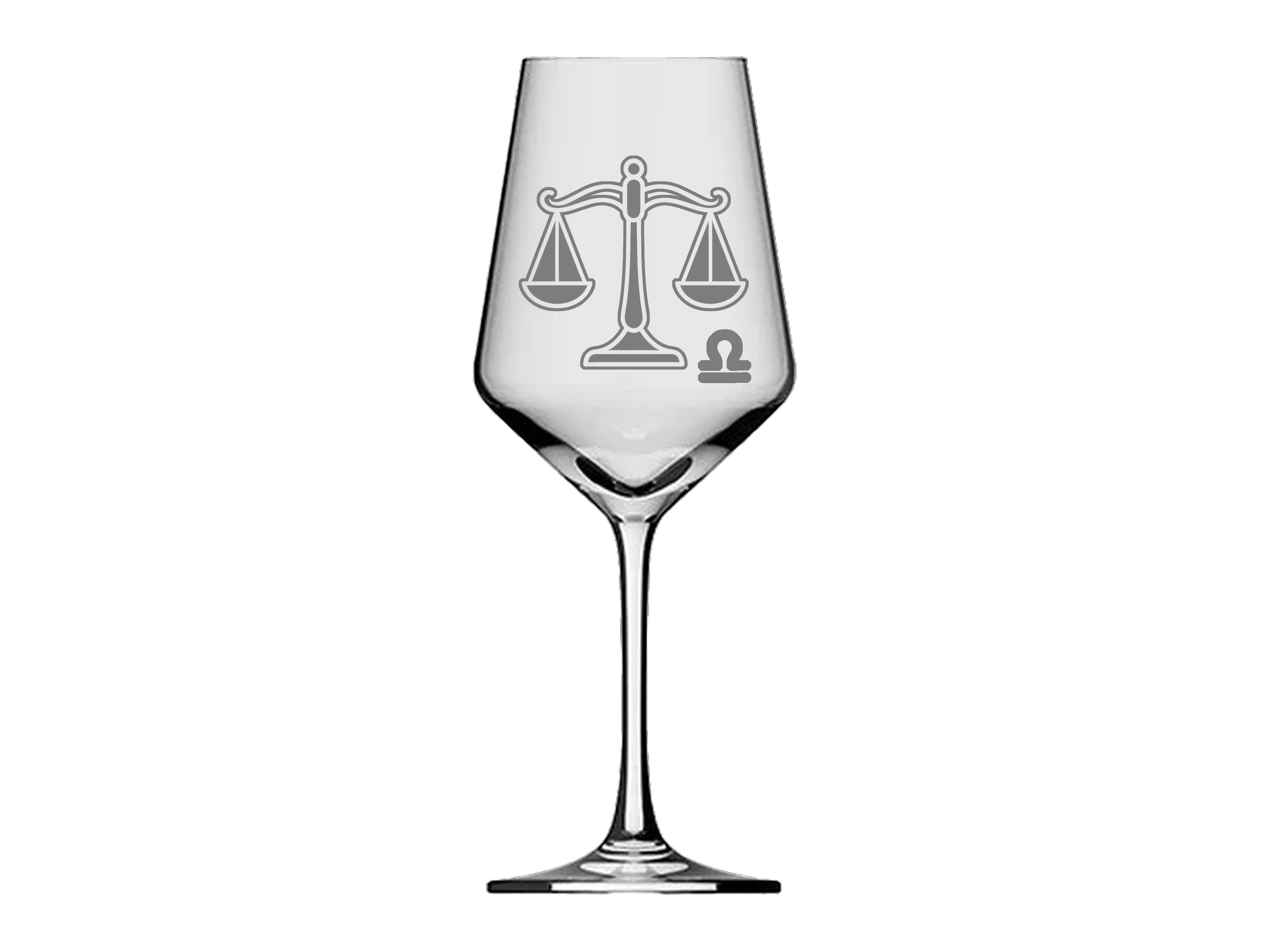Weinglas Sternzeichen Waage 350ml spülmaschinenfest mit stilvoller Gravur elegantes Design - Vorschau 3
