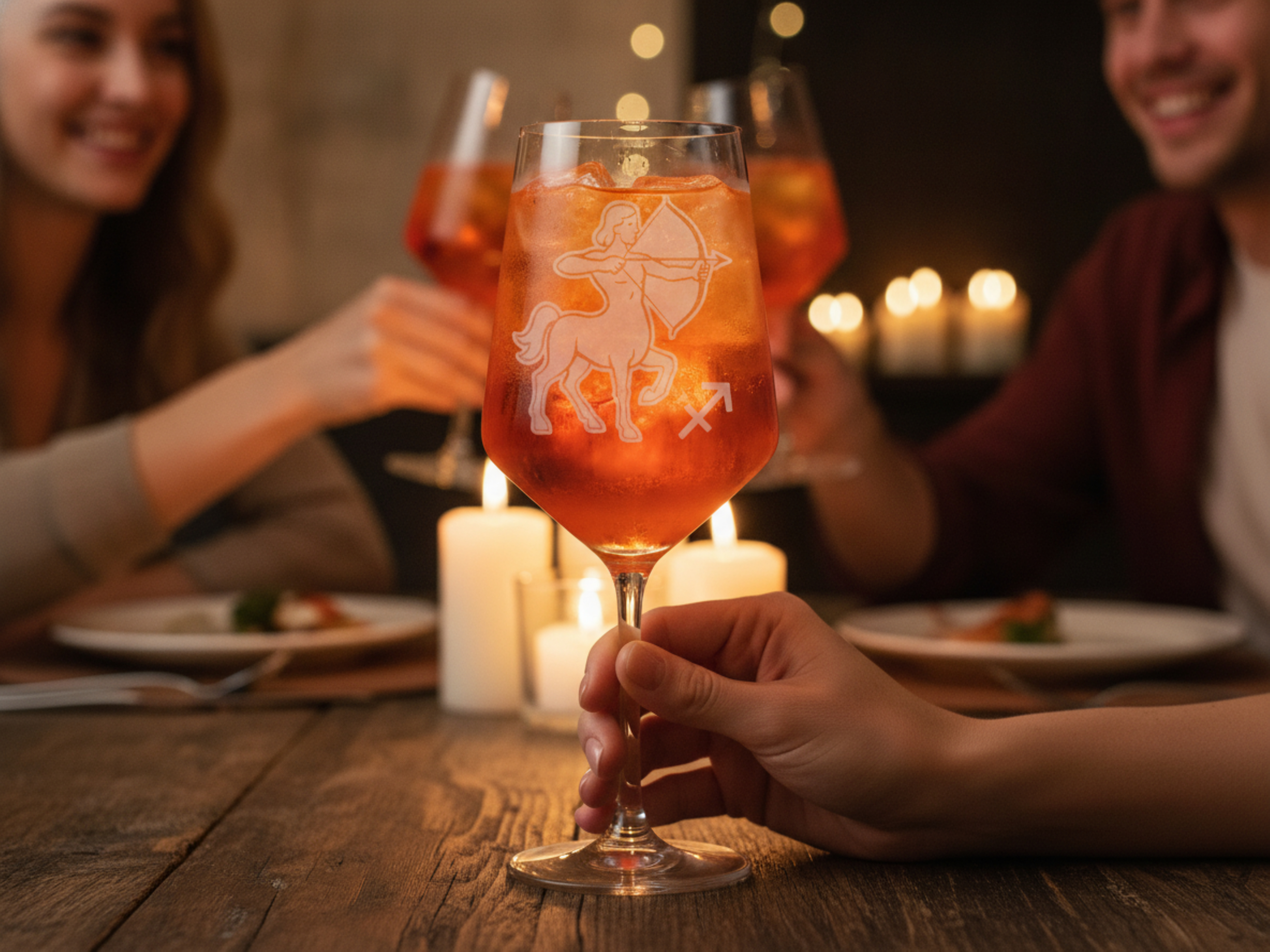 Weinglas Schütze 350ml spülmaschinenfest elegantes Design für Weinliebhaber ideal für besondere Anlässe - Vorschau 3
