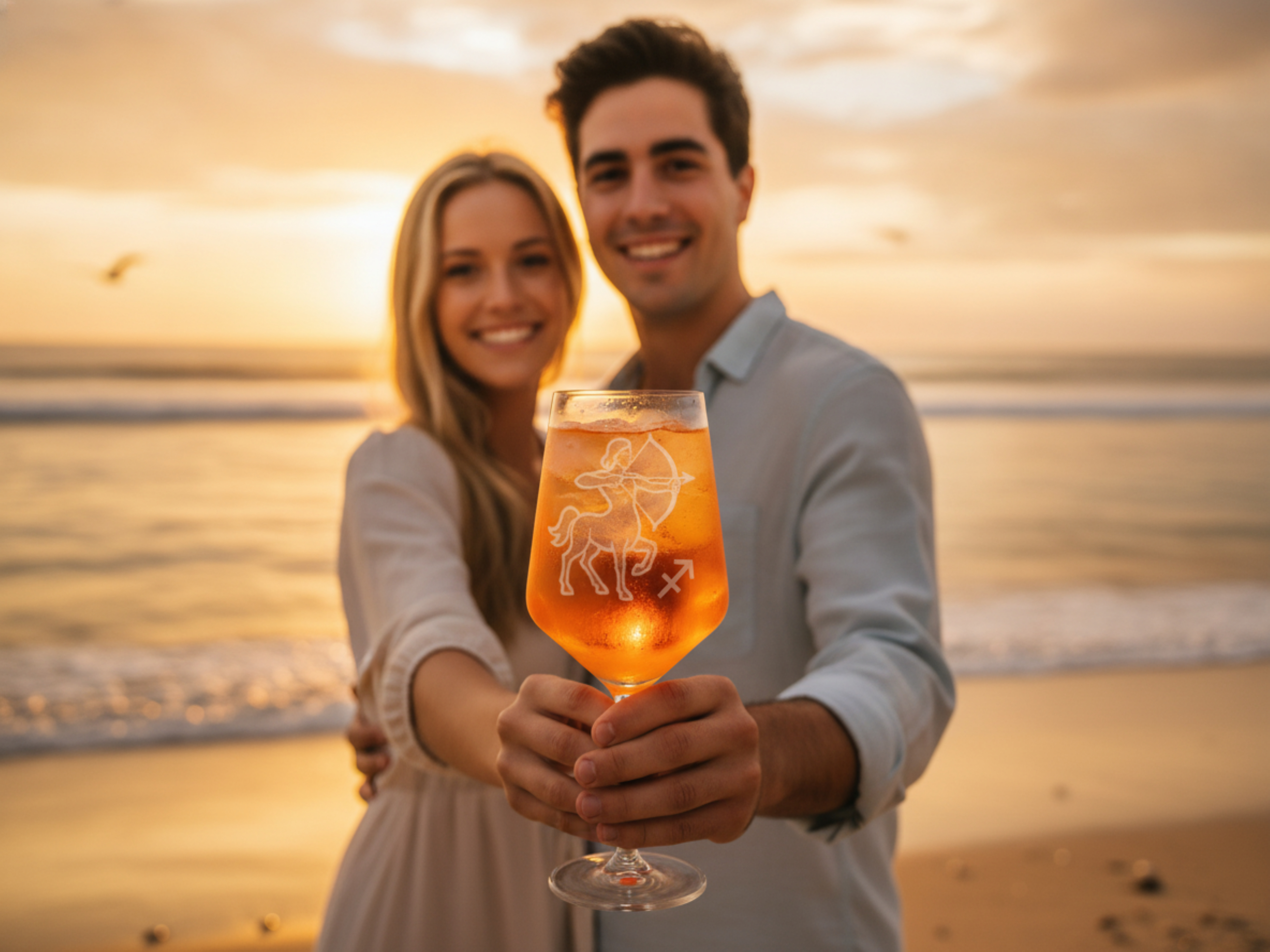 Weinglas Schütze 350ml spülmaschinenfest elegantes Design für Weinliebhaber ideal für besondere Anlässe - Vorschau 4