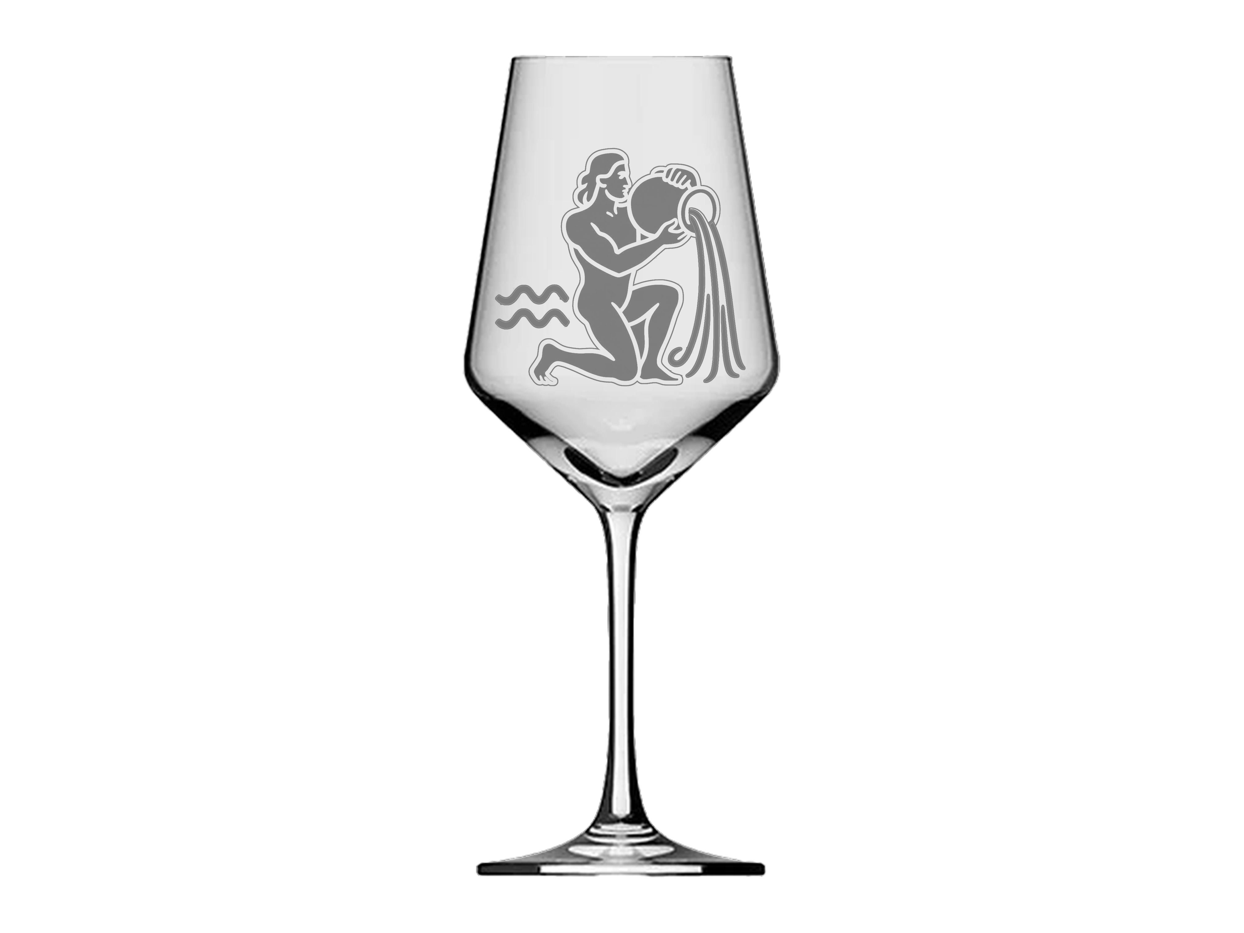Weinglas Sternzeichen Wassermann 350ml - stilvolles spülmaschinenfestes Glas mit Gravur - Vorschau 3