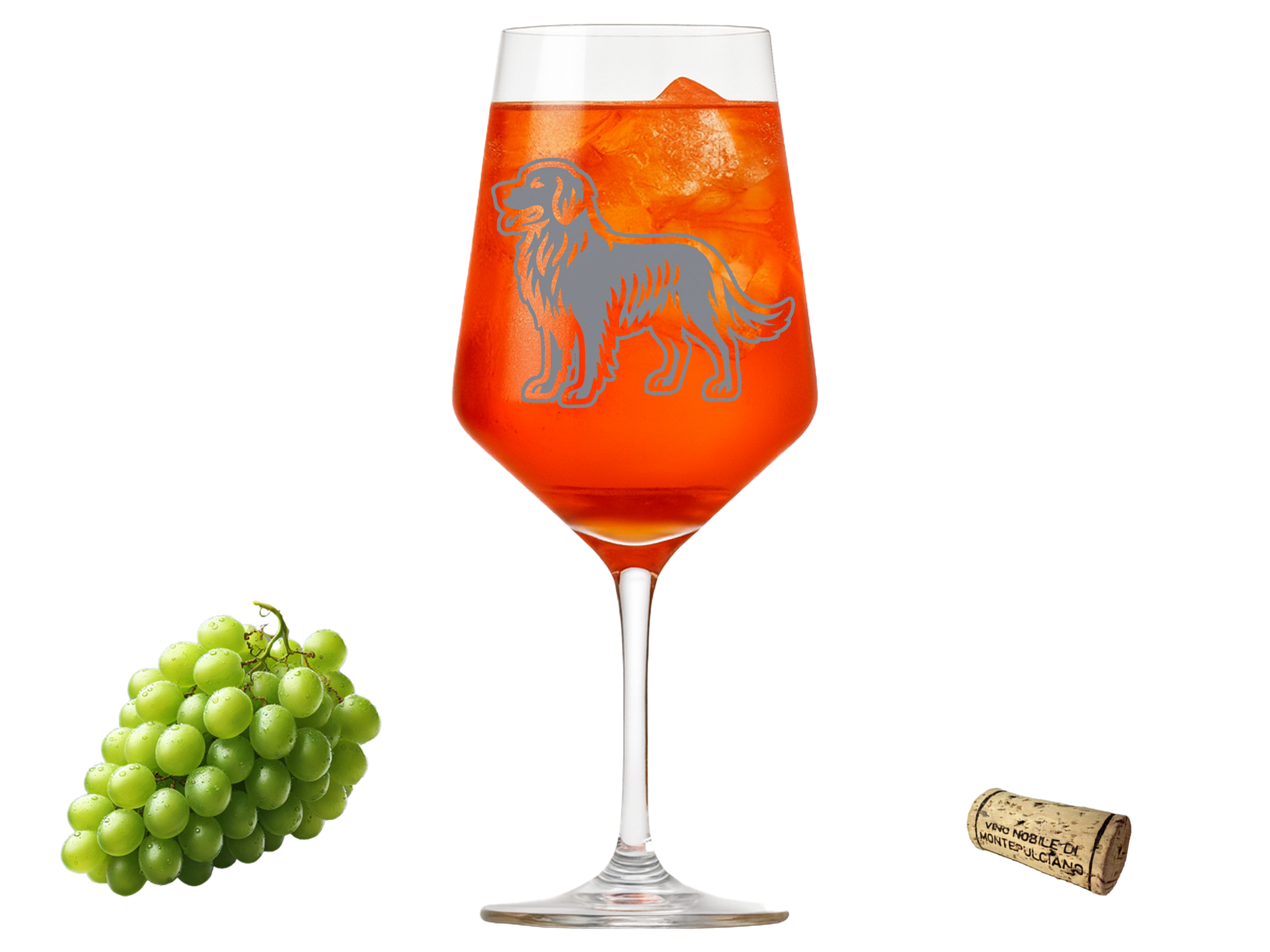 Weinglas mit Gravur spülmaschinenfest Golden Retriever - ideal für Weinliebhaber - Vorschau 3
