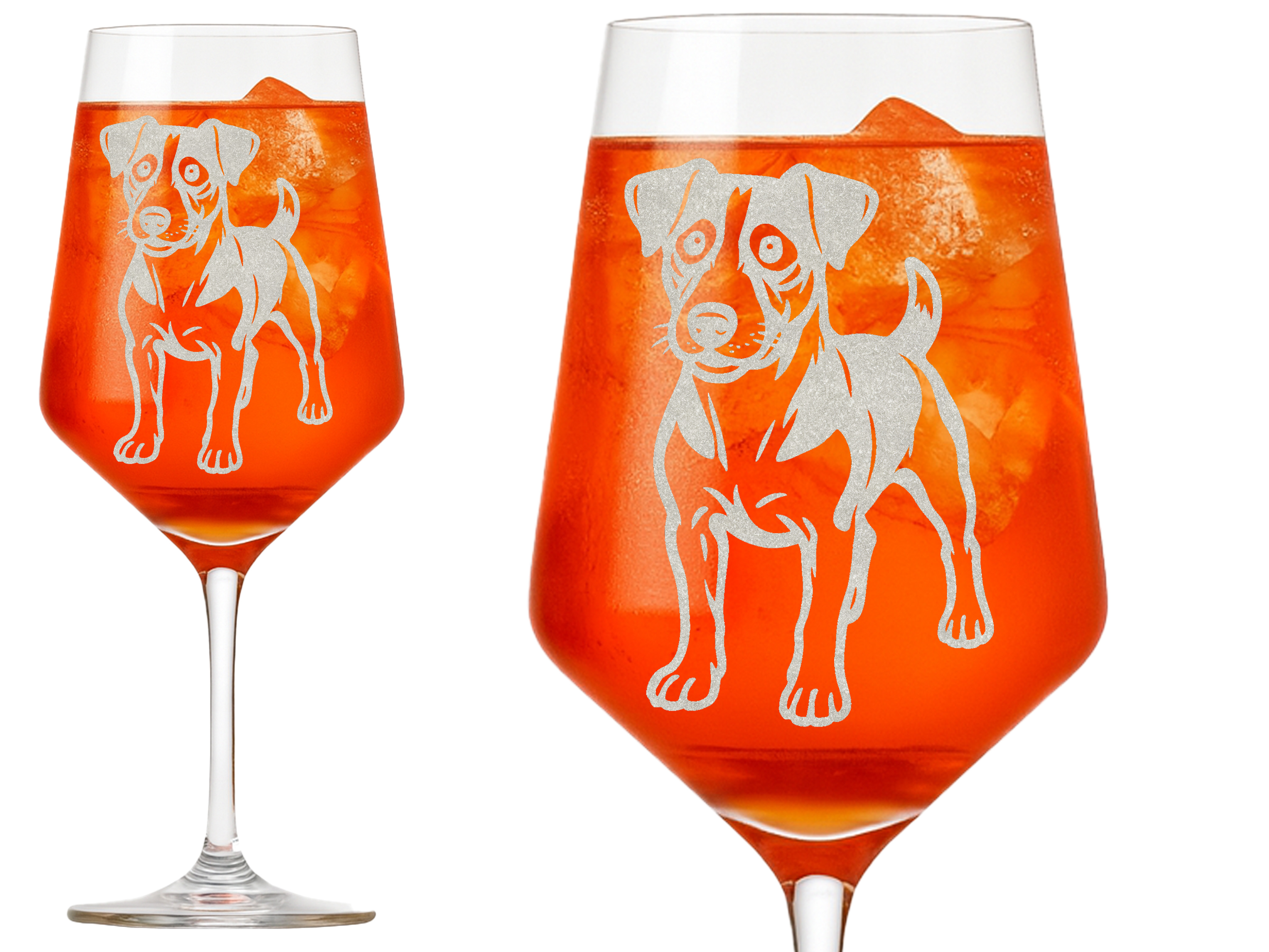 Weinglas mit Gravur spülmaschinenfest für Jack Russel stilvolles Design für Weinliebhaber