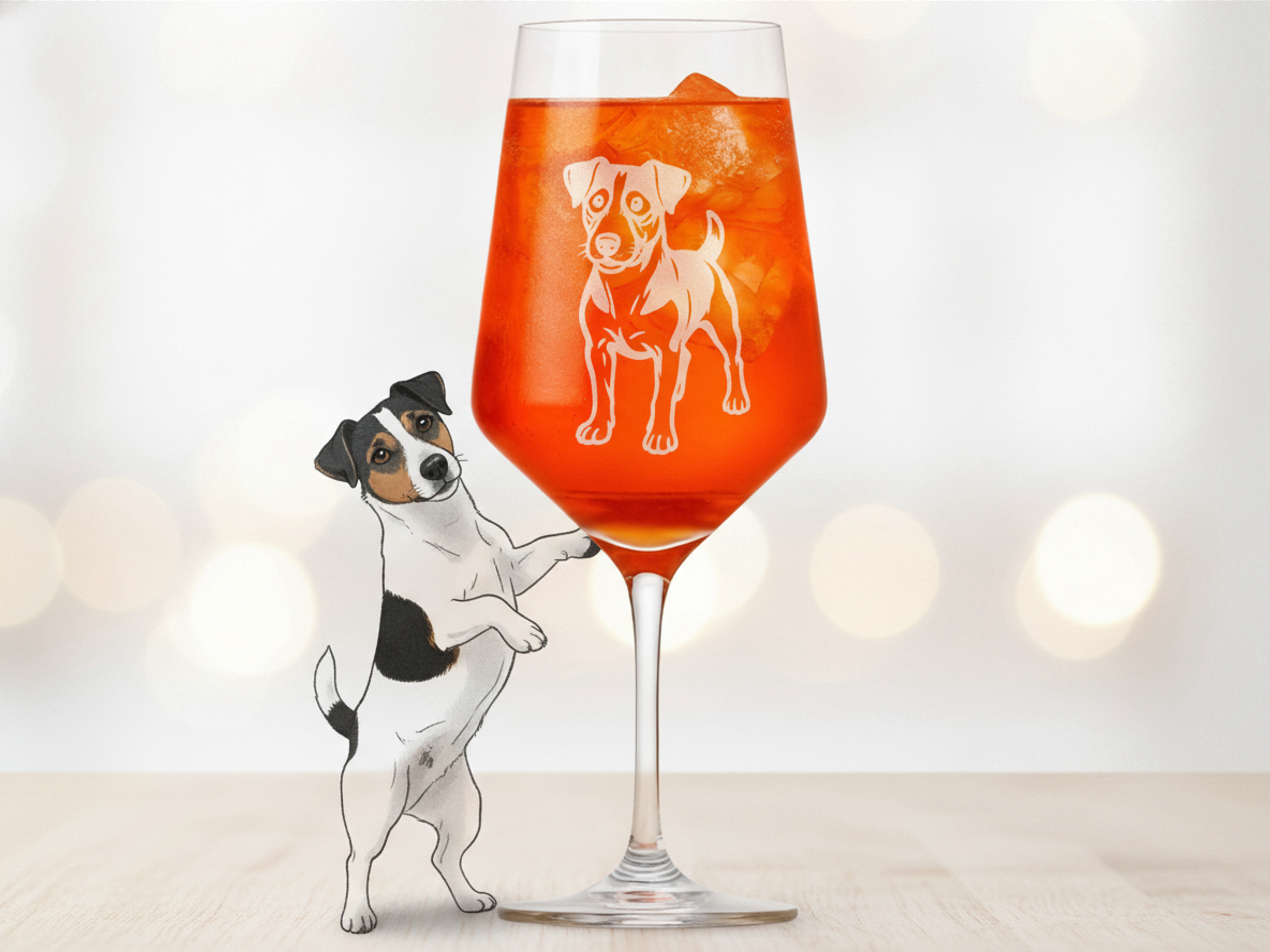 Weinglas Jack Russel Gravur spülmaschinenfest mit 350ml für Tierliebhaber - Vorschau 2