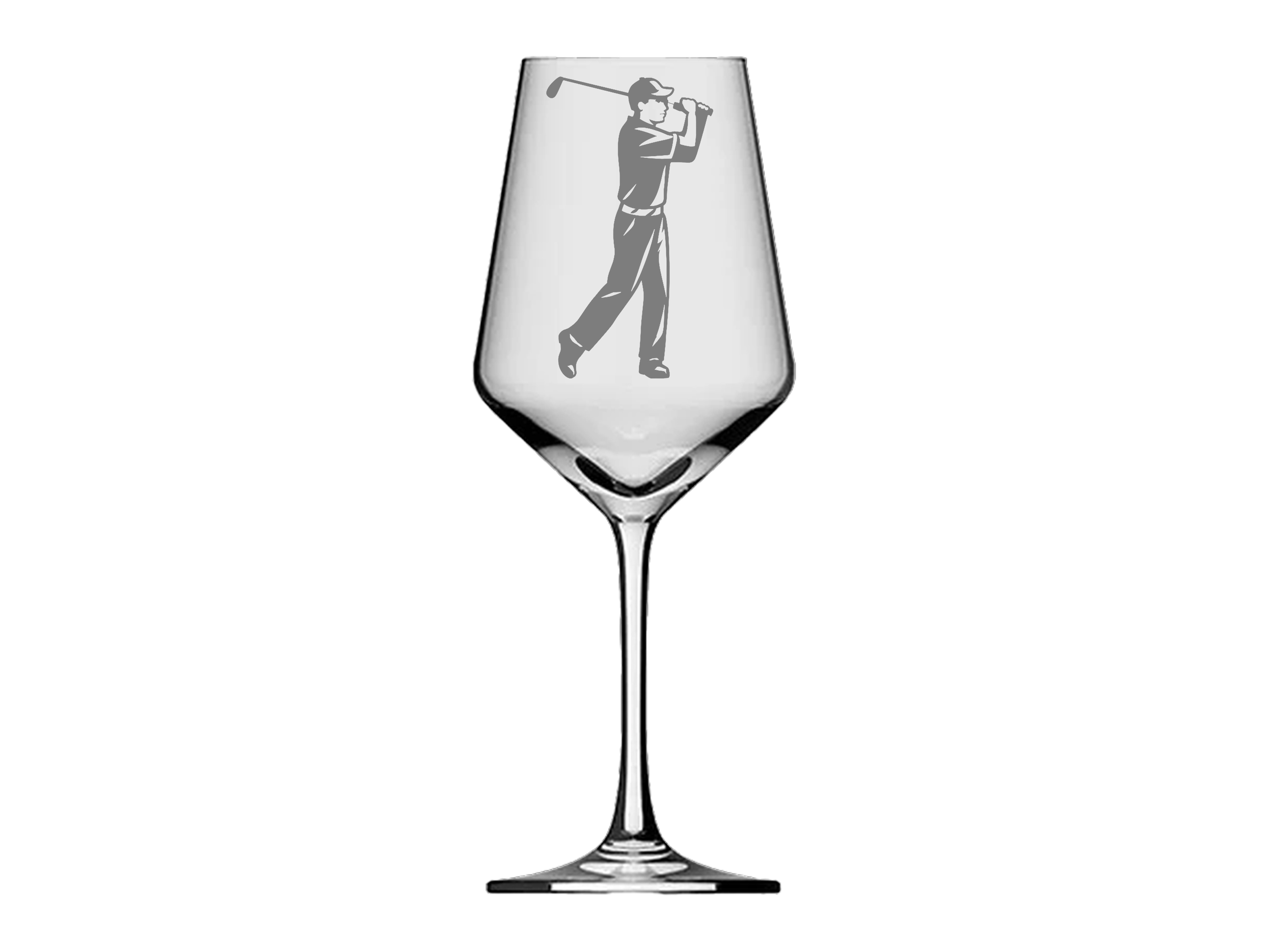 Weinglas mit Gravur Golfer Set mit Weinflaschenhalter für Golfliebhaber ideal für Anlässe - Vorschau 2