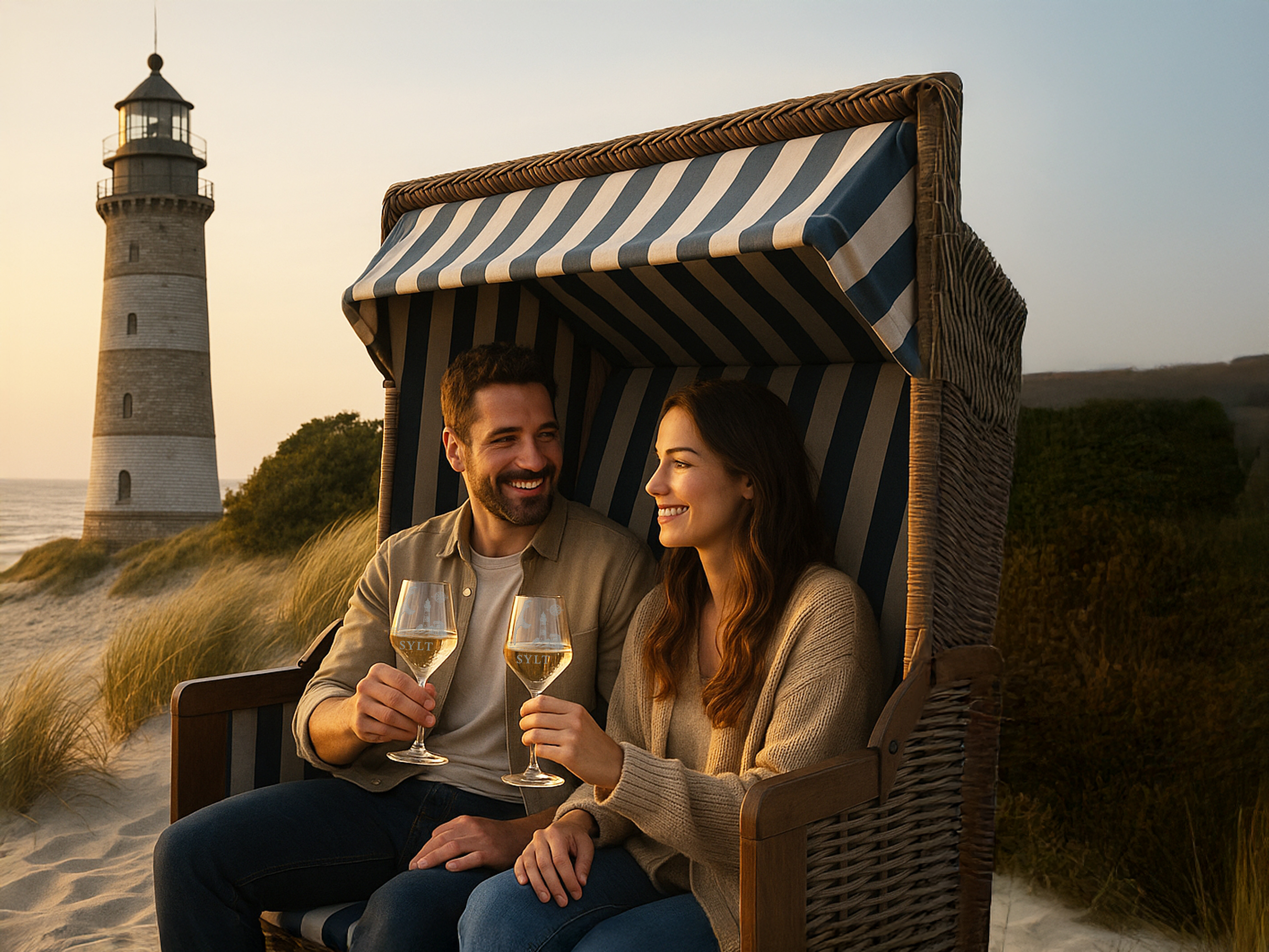Weinglas Insel Sylt 350 ml spülmaschinenfest mit edler Gravur und stilvollem Design - Vorschau 2