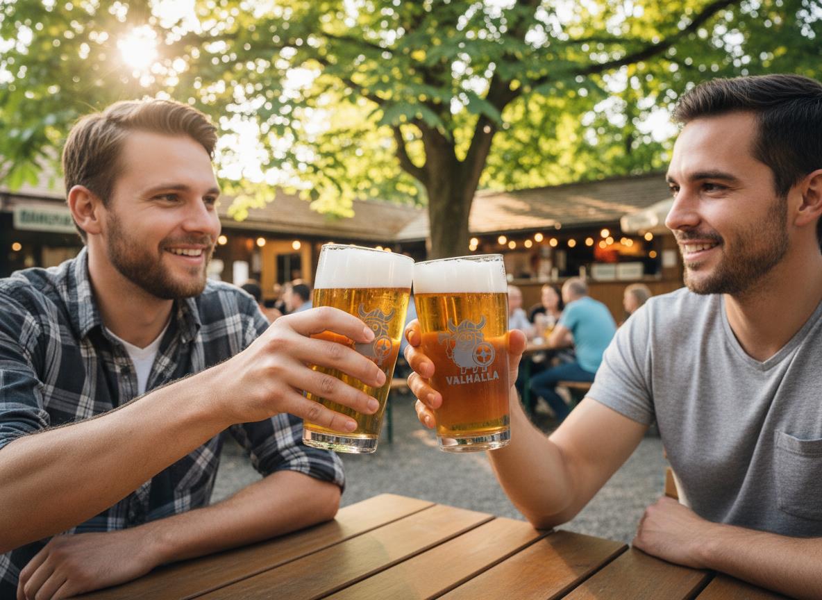 Bierglas mit Gravur 500ml spülmaschinenfest Wikinger Stil - Vorschau 2