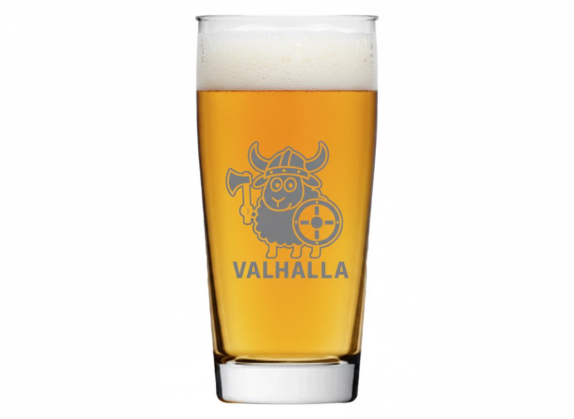 Bierglas mit Gravur 500ml spülmaschinenfest Wikinger Stil