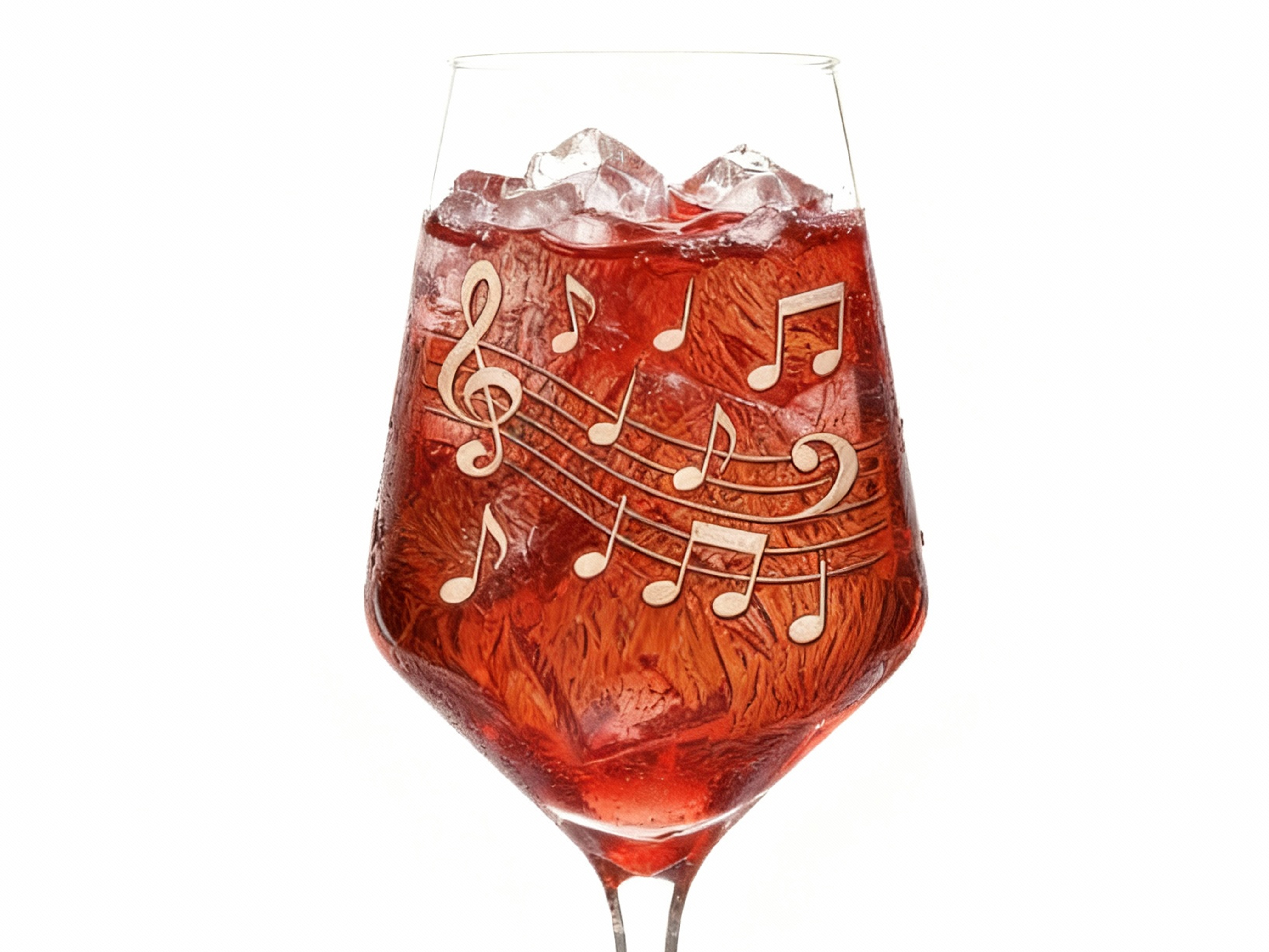 Weinglas mit Tonleiter 350ml spülmaschinenfest ideal für stilvolle Partys und gesellige Zeiten