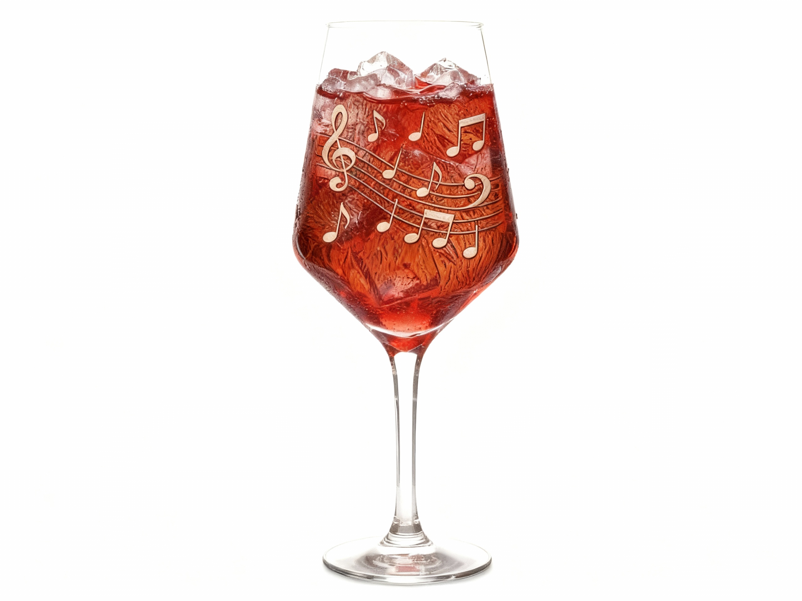 Weinglas mit Tonleiter 350ml spülmaschinenfest ideal für gesellige Partys und Freunde - Vorschau 3