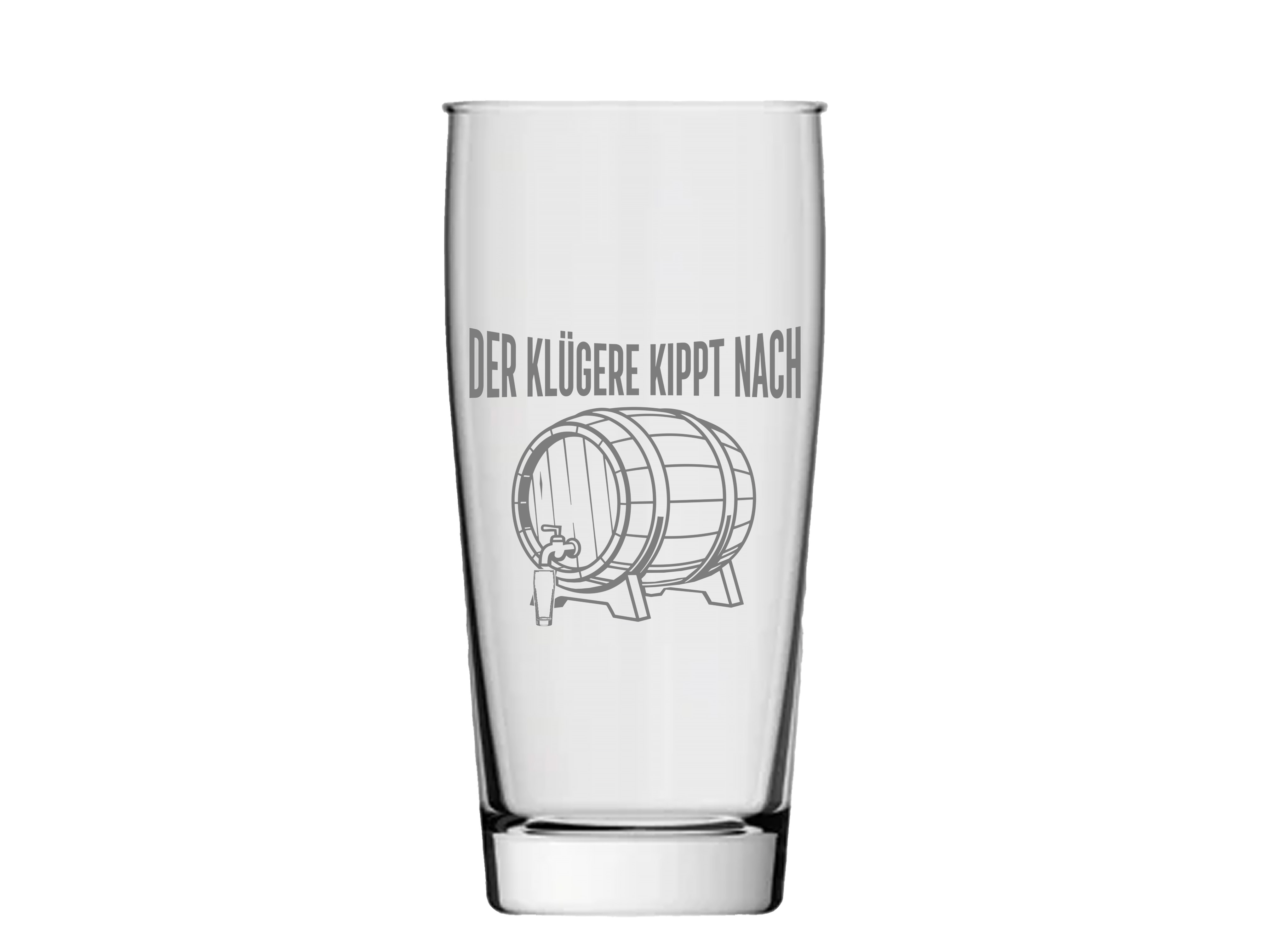 Bierglas Gravur Der Klügere kippt nach 500ml spülmaschinenfest für Bierliebhaber - Vorschau 3
