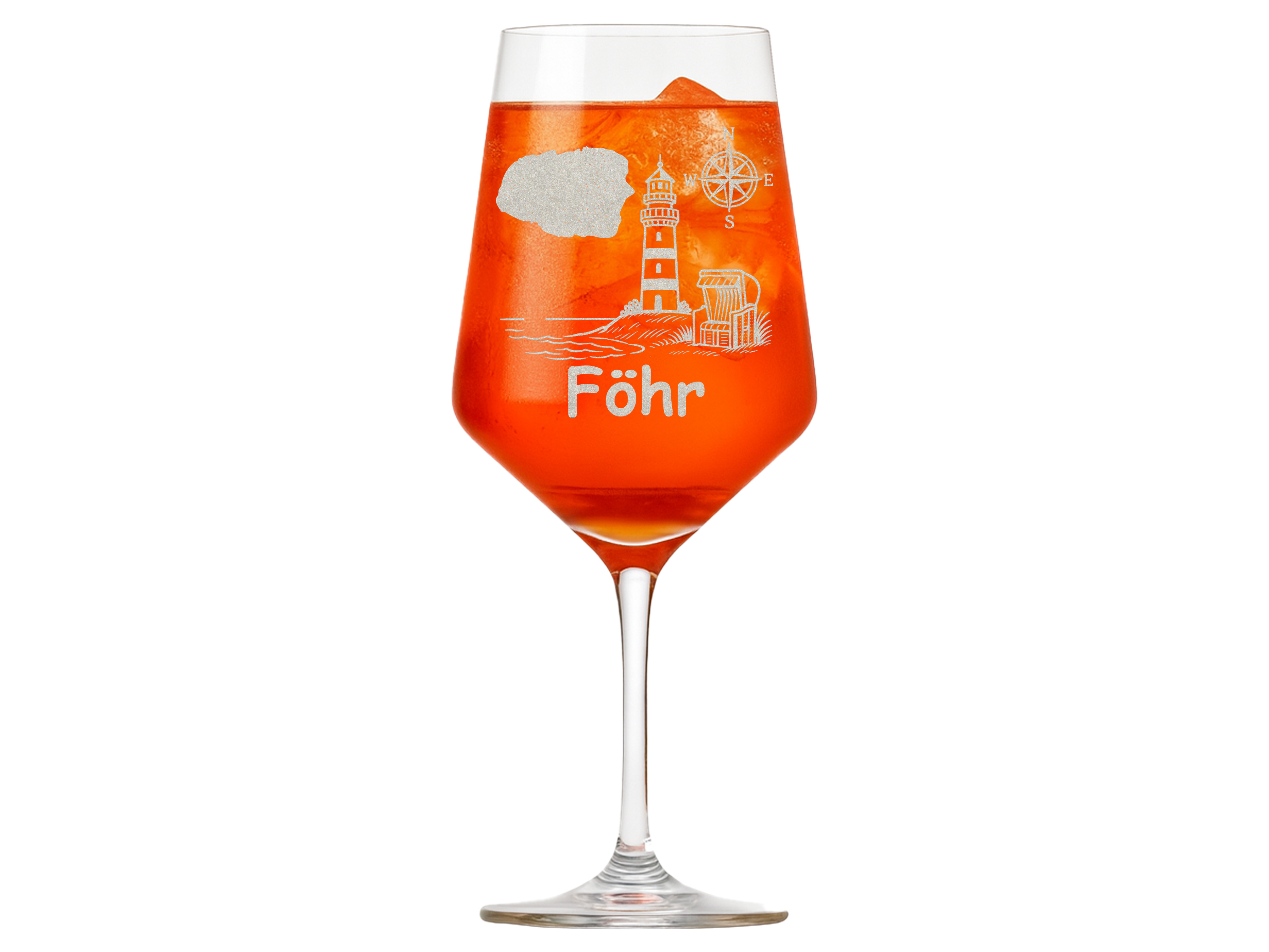 1x Weinglas Föhr elegant graviert spülmaschinenfest 350 ml für Weinliebhaber - Vorschau 3