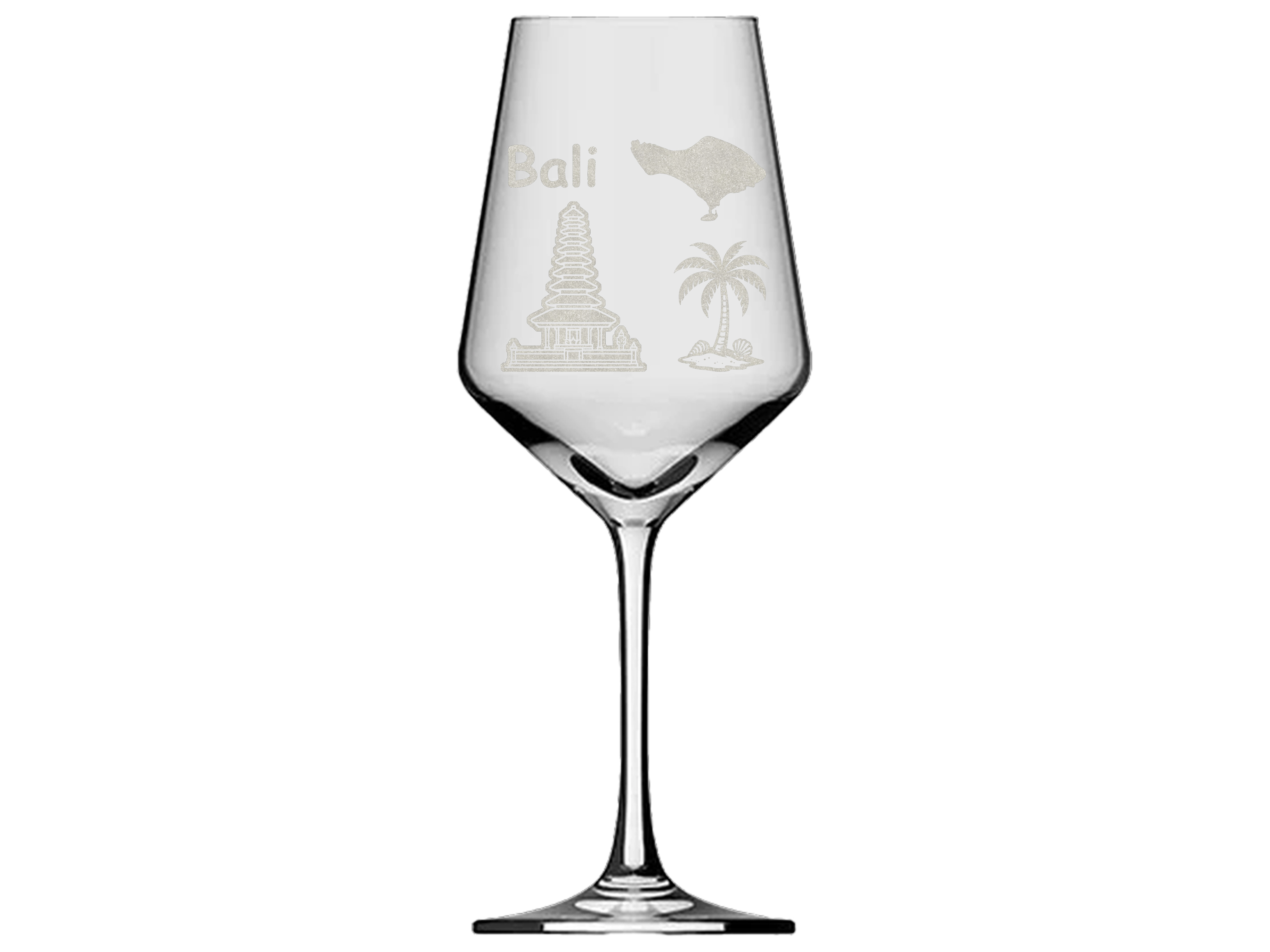 1x Weinglas Insel Bali Details Elegantes Weinglas für Weinliebhaber mit Gravur - Vorschau 2