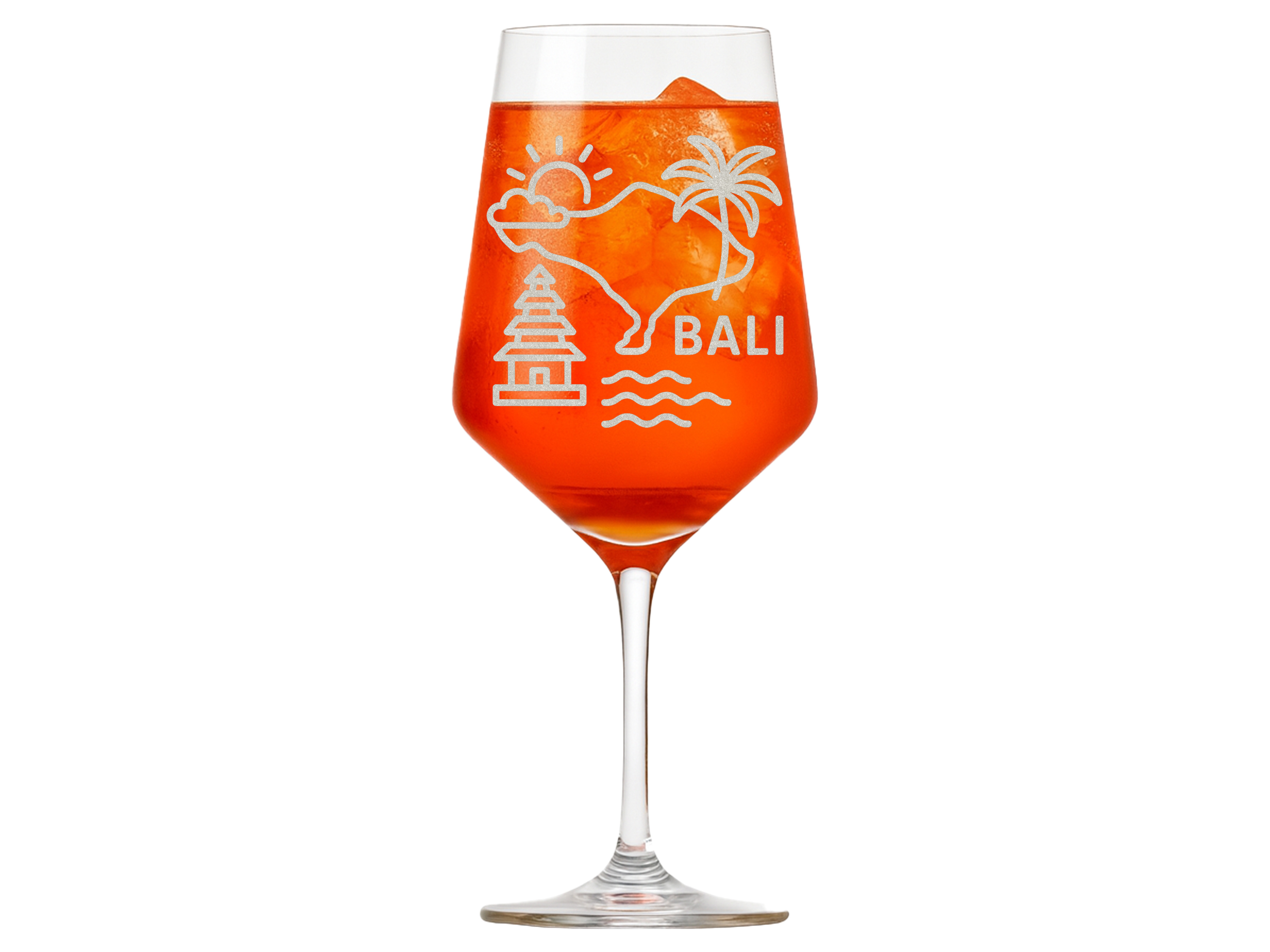 1x Weinglas Insel Bali elegante Gravur für Weinliebhaber stilvolle Abende - Vorschau 3