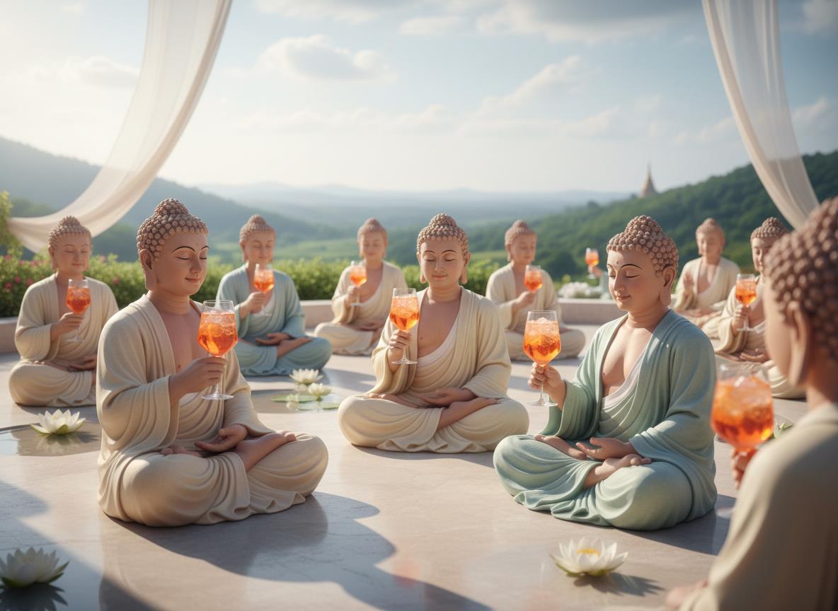 1x Weinglas mit filigraner Gravur einer Buddha Statue 350ml spülmaschinenfest - Vorschau 5