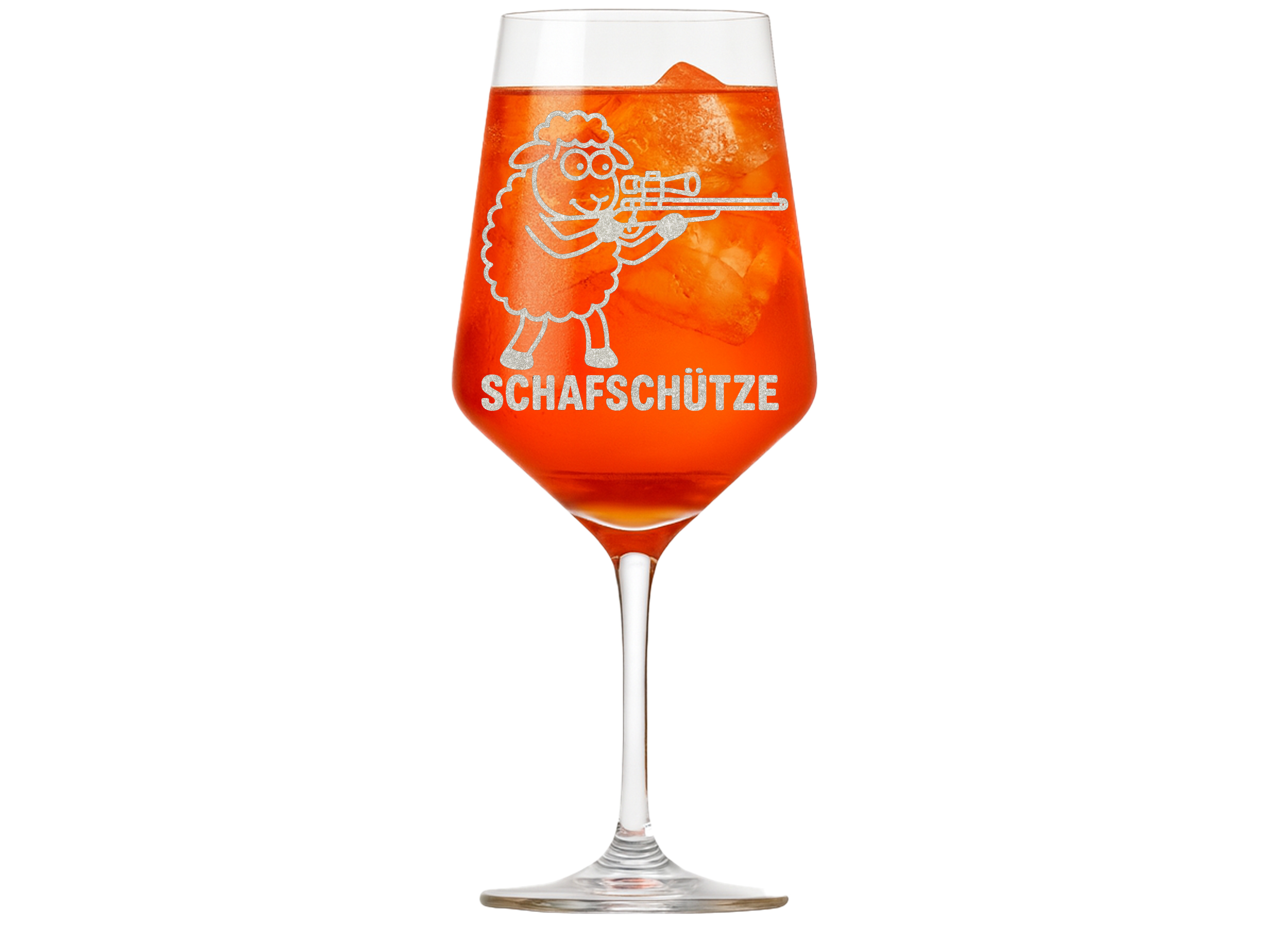 Weinglas Gravur Puppa Schafschütze 350ml spülmaschinenfest für gesellige Abende - Vorschau 2