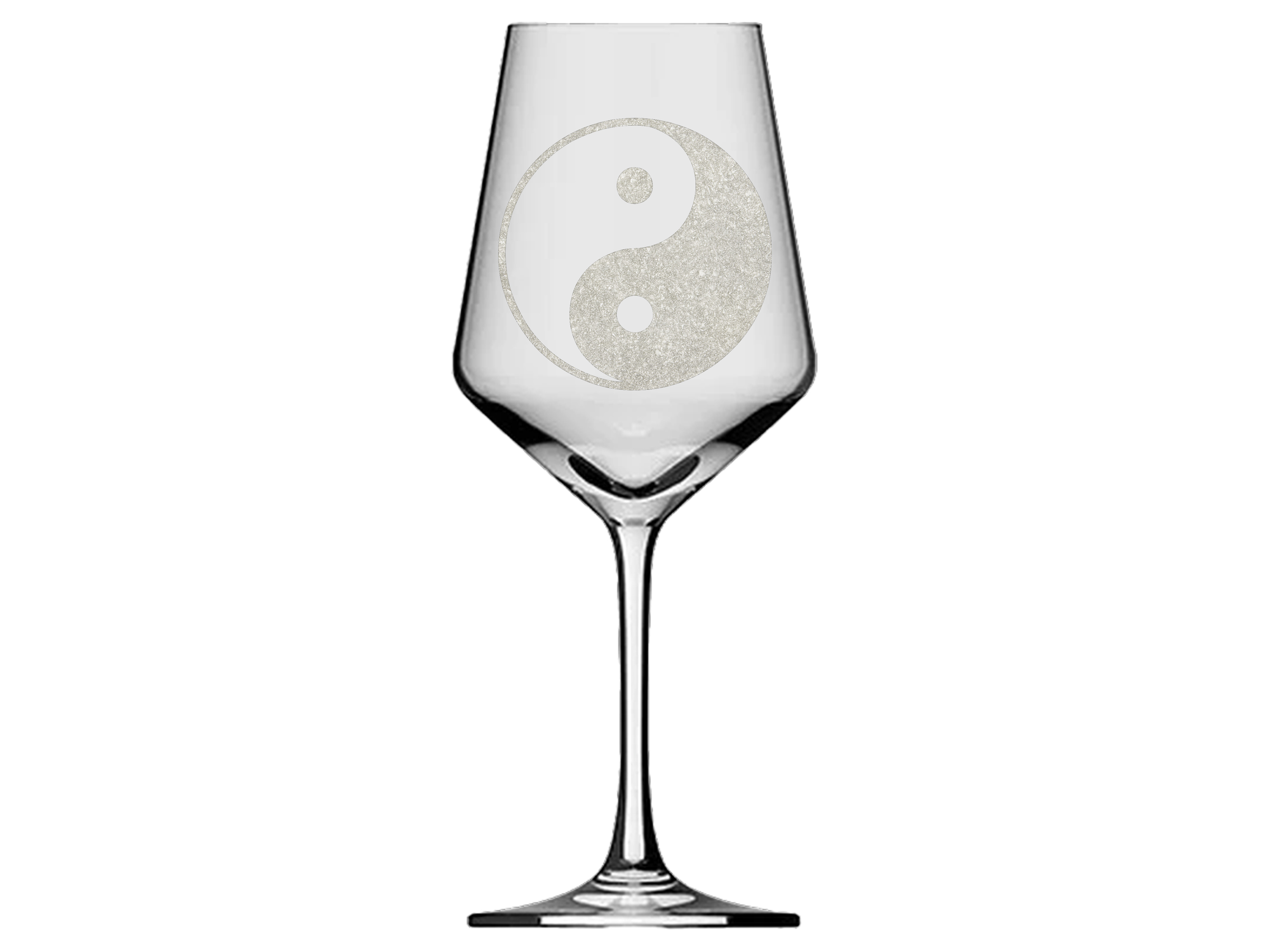 Weinglas mit individueller Ying Yang Gravur 350ml spülmaschinenfest für Weinmomente - Vorschau 3