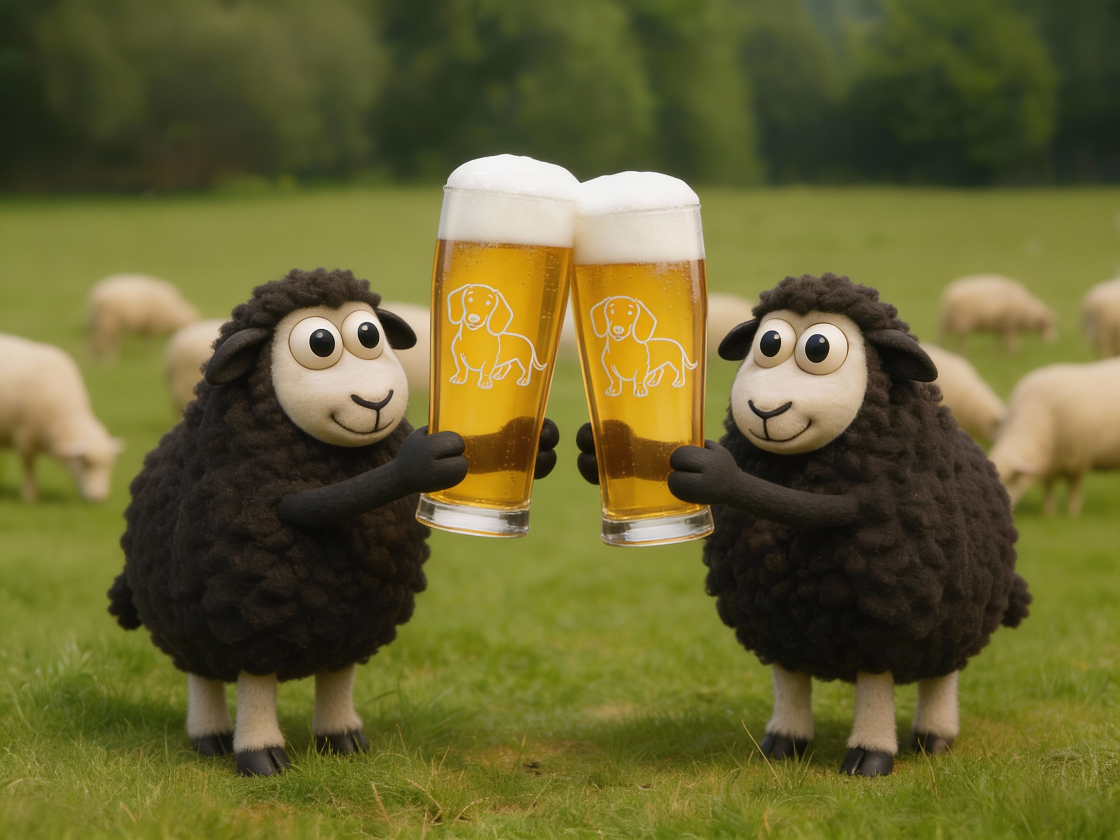 Dackel Bierglas 500ml spülmaschinenfest für gesellige Abende und Dackel-Liebhaber - Vorschau 2