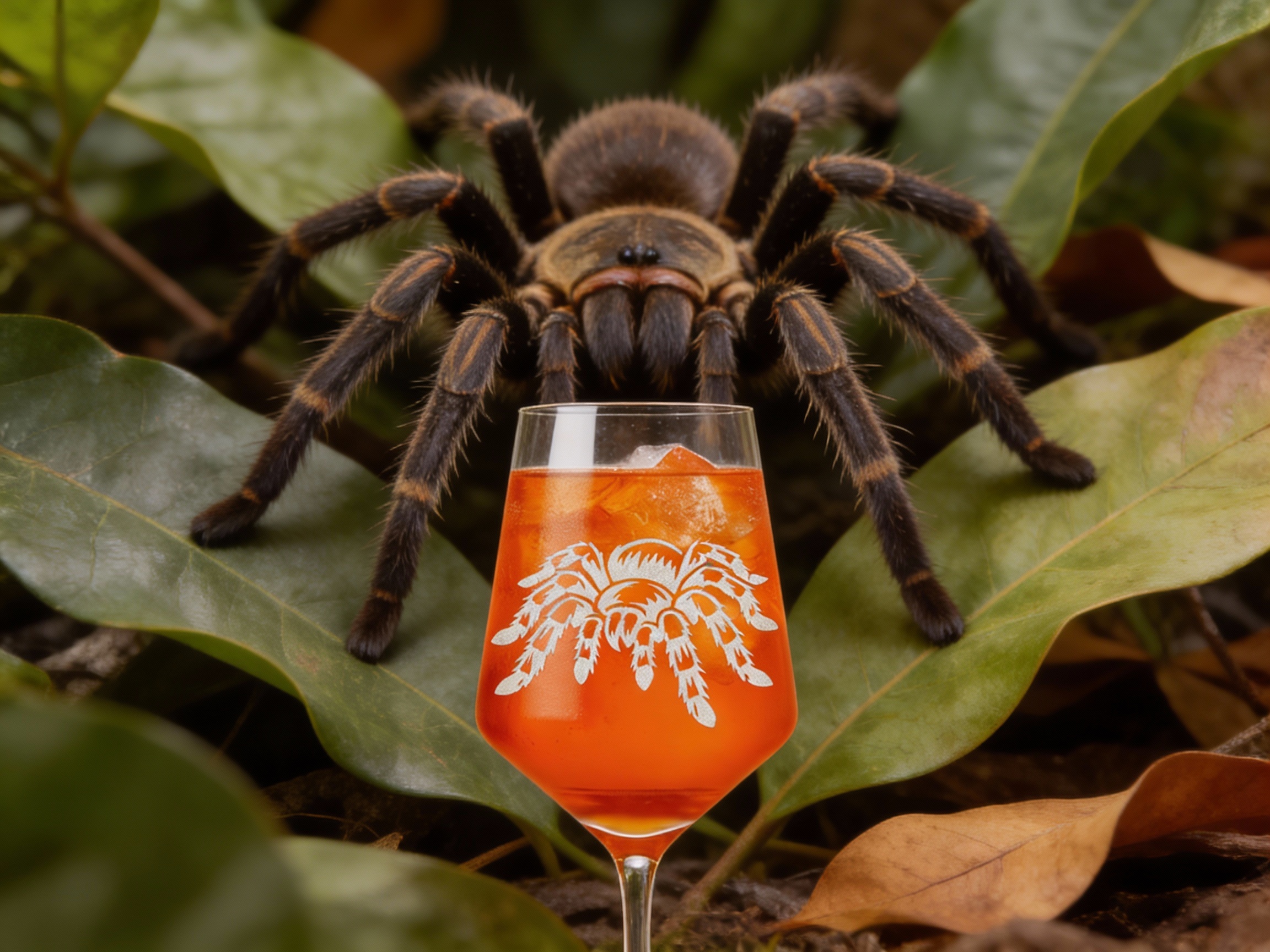 1x Weinglas Tarantel Vogelspinne 350ml spülmaschinenfest mit Gravur für besondere Anlässe - Vorschau 2