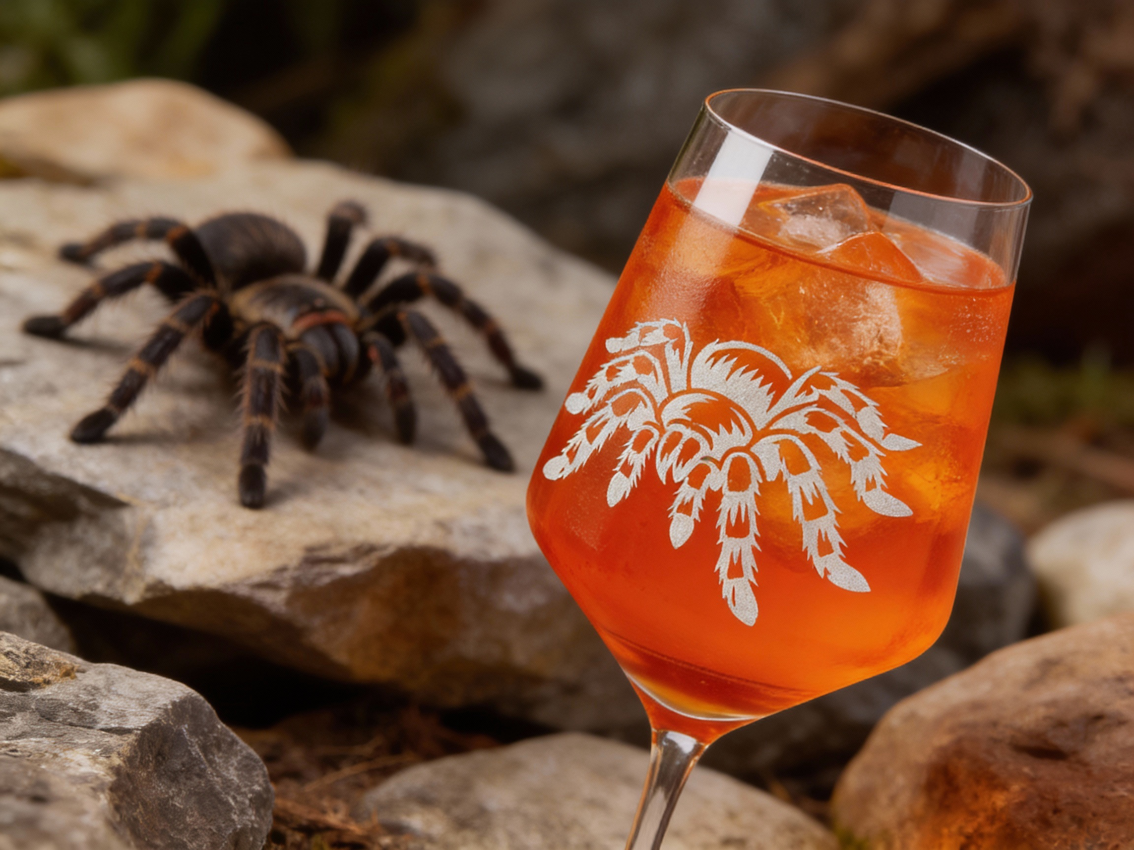 1x Weinglas Tarantel Vogelspinne 350ml spülmaschinenfest mit Gravur für besondere Anlässe - Vorschau 4
