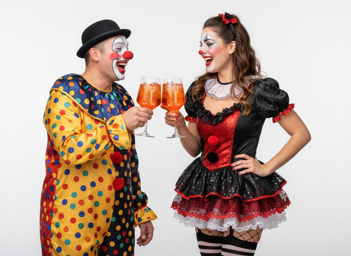 1x Weinglas Clown 350ml spülmaschinenfest mit charmantem Design für Genussmomente - Vorschau 9