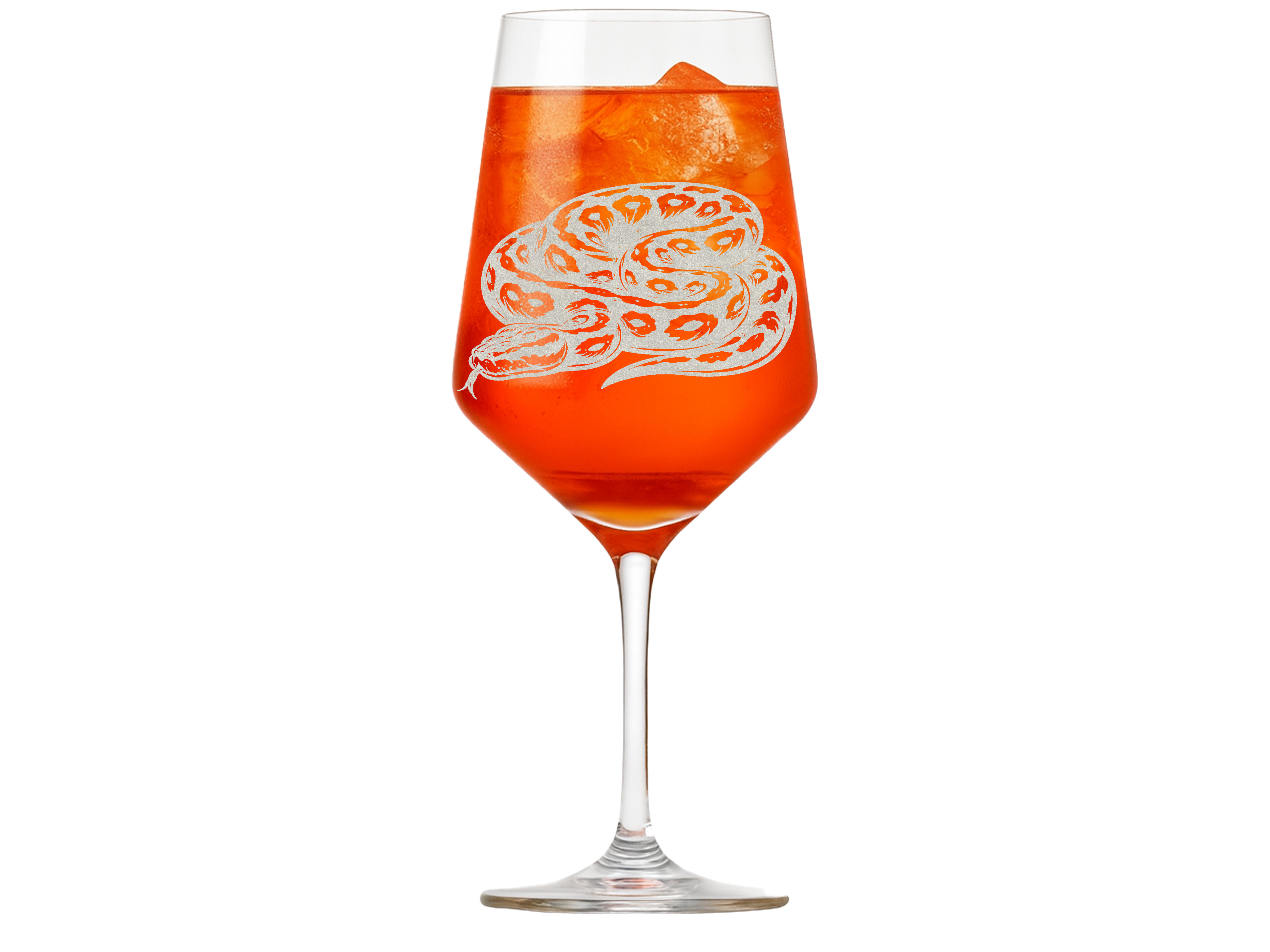 Weinglas 350ml spülmaschinenfest elegantes Glas mit Gravur einer Python ideal für Feiern - Vorschau 4